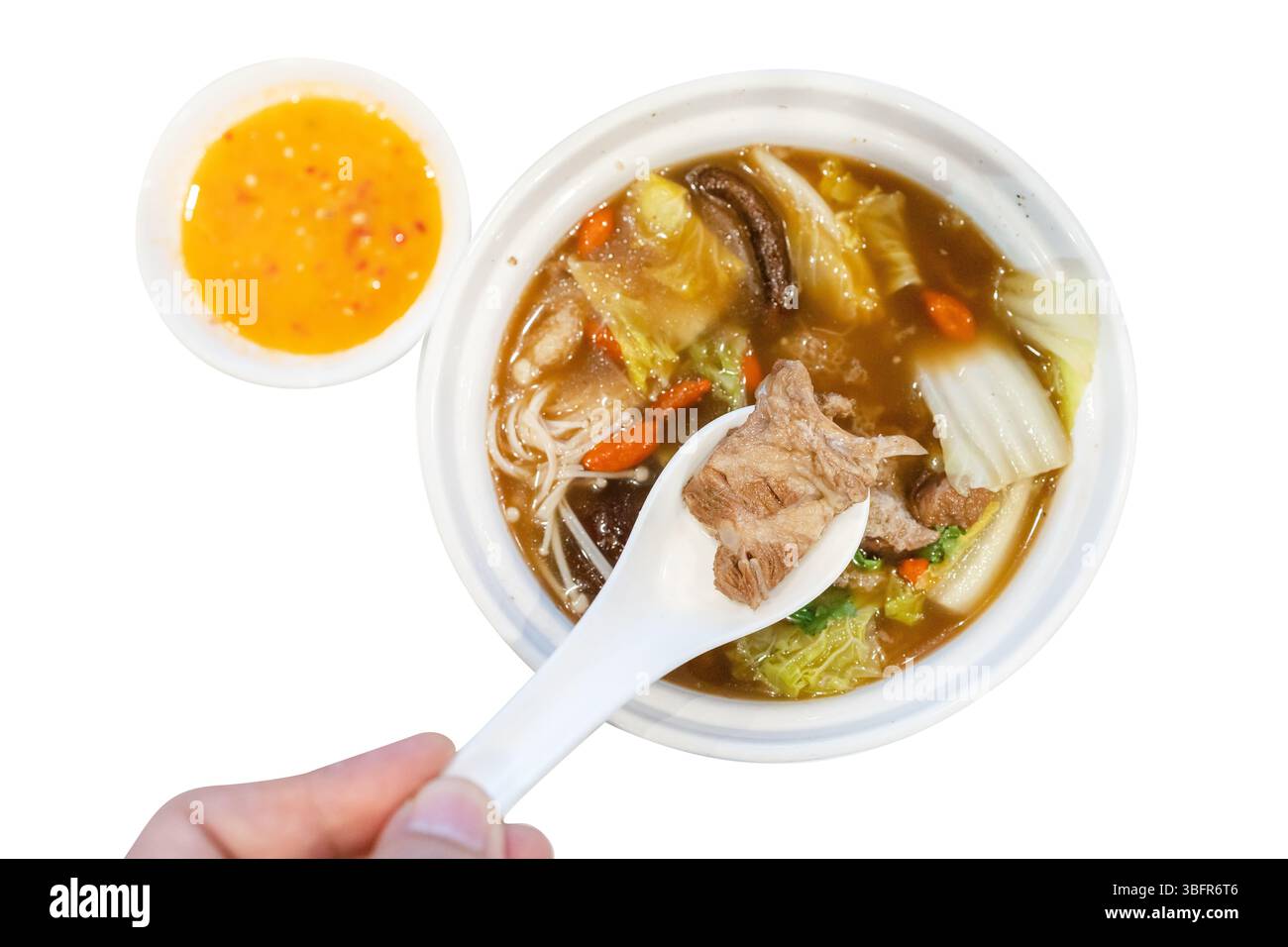 Dim Sum Cut Die cut of dimsum Bak kut teh traditional Chinese food on white ...
