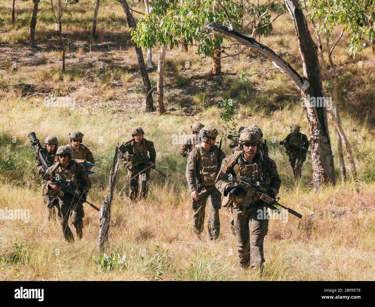 Predator Platoon U.S. Marines with 2nd Battalion, 1st Marine Regiment, Marine Rotational ...