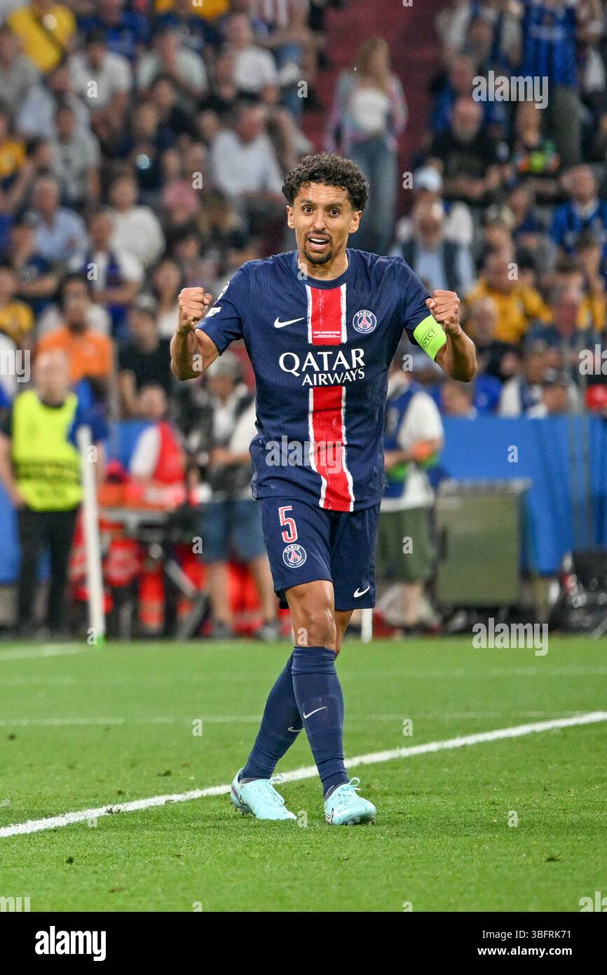 Carte Postale Collector #MARQUINHOS PSG 2024/2025 - Signée - Paris Brésil