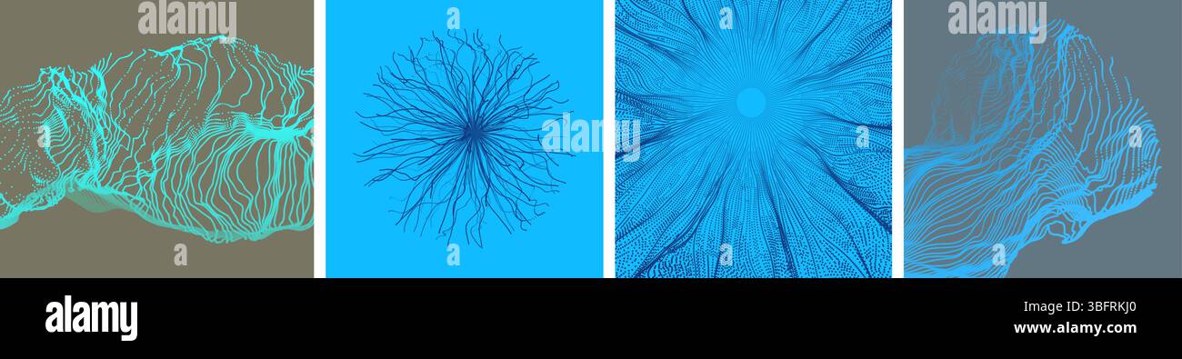 Rexplode Design Water splash imitation. Point explode. Array with dynamic emitted ...