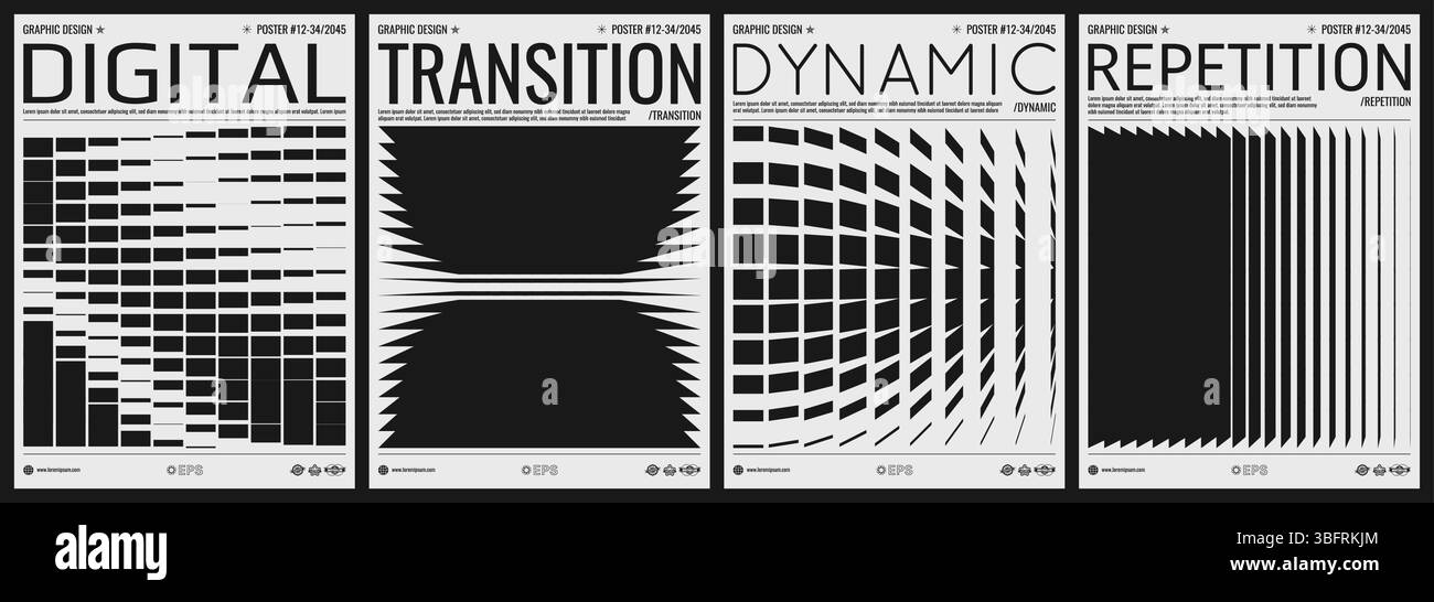 An image of many rectangular flat shapes and lines of different ...