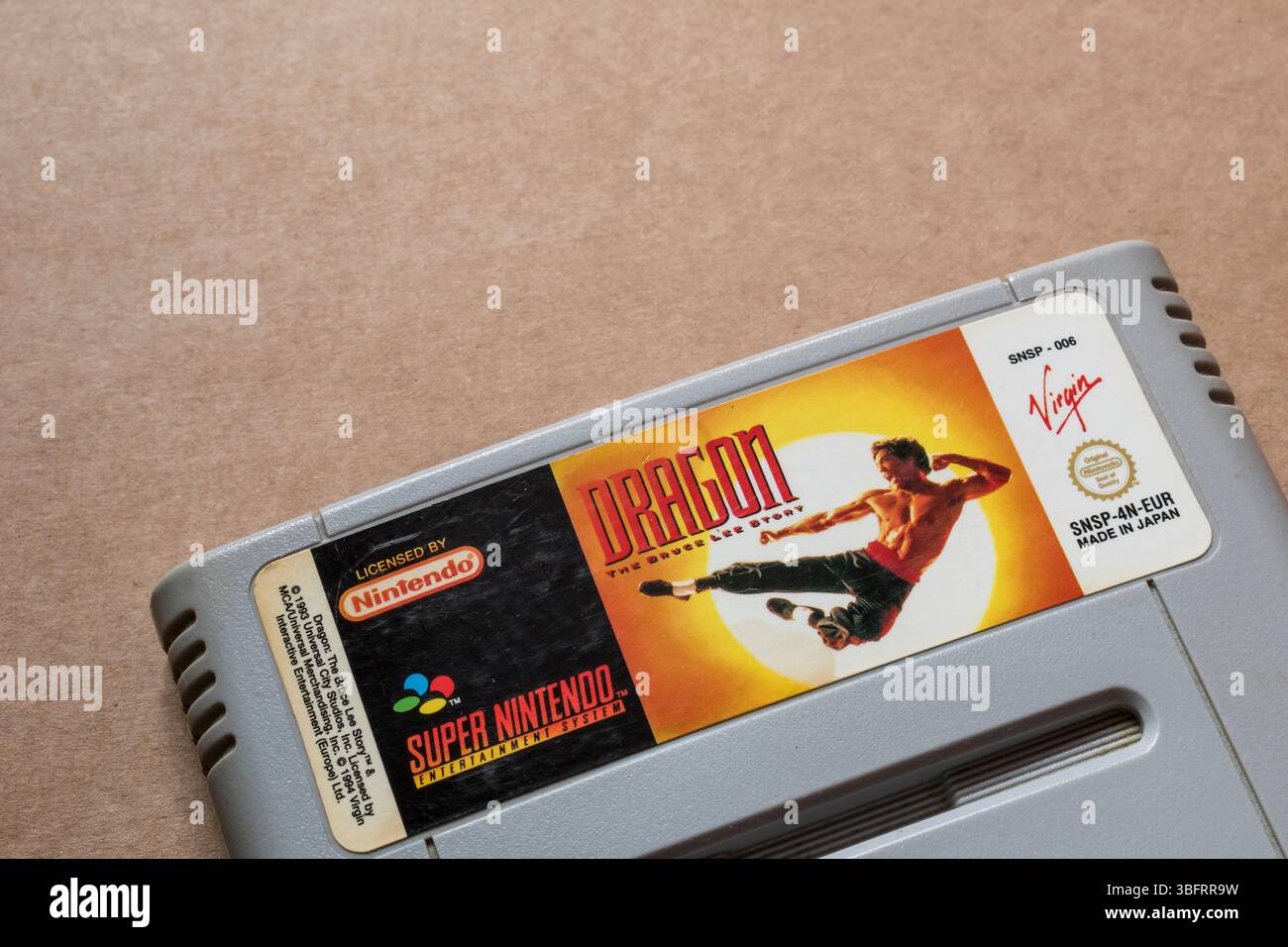 Jeu SNES - DRAGON The Bruce Lee Story - Bon état - PAL - 1994