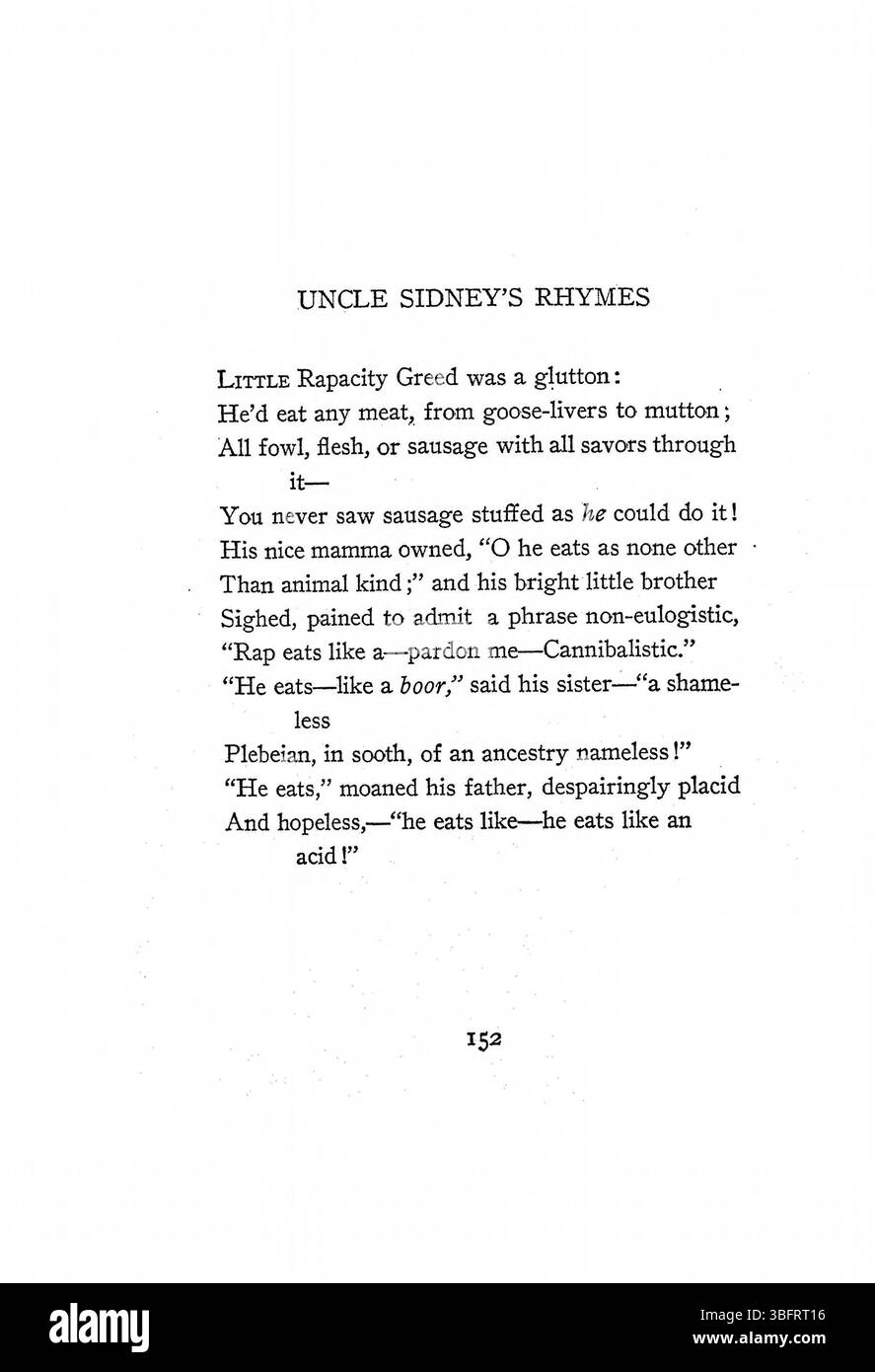 This 1907 page from 'Morning' includes expressive text focused on morning scenes, using poetic language to portray light, awakening, and the passage into day. Stock Photo