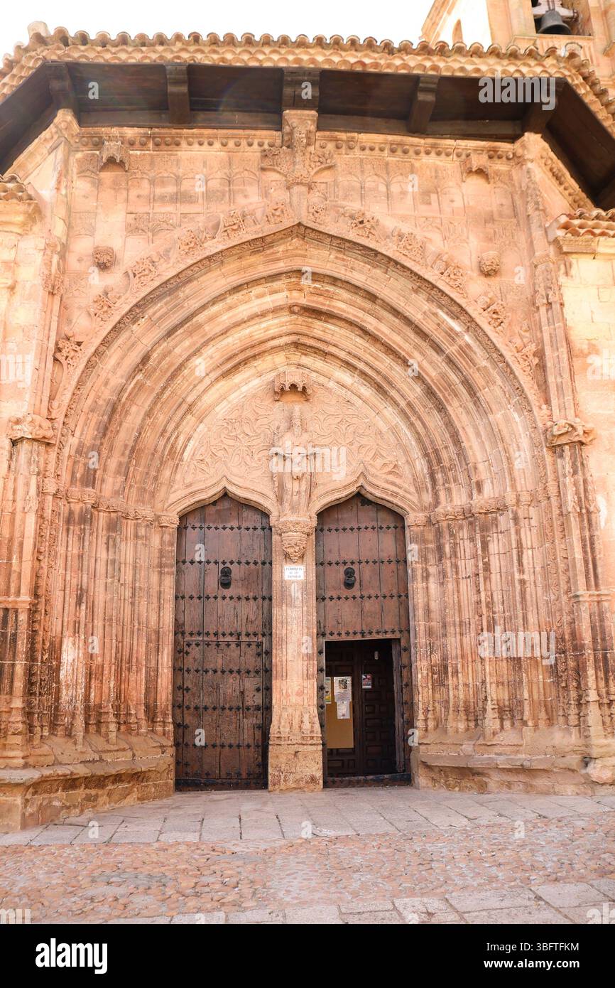Alcaraz, Albacete, Spain- May 1, 2025: Architectural details of The