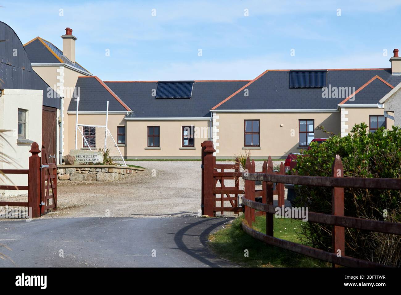 belmullet coast guard station self catering accommodation claggan point claggan island county mayo republic of ireland Stock Photo