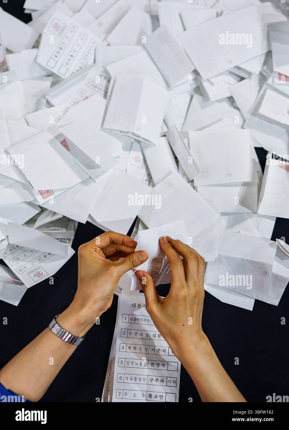 S. Korean presidential election Ballot counting is underway for the