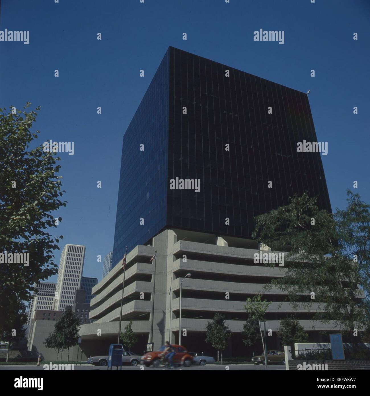 This photograph of the IBM building details the groundbreaking in June ...