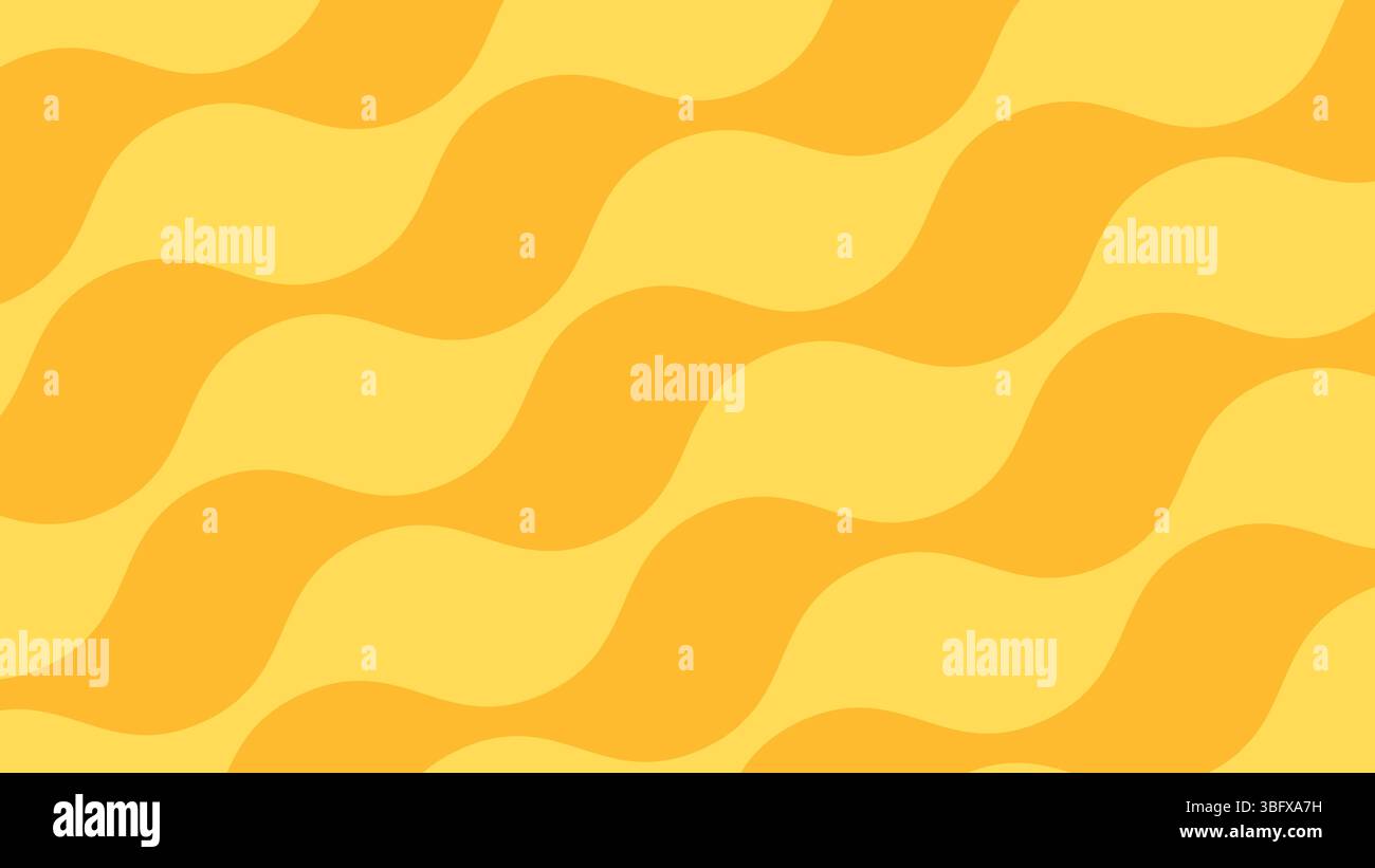 Wavy Yellow Background A bright yellow waves background. Yellow wavy stripes summer texture ...
