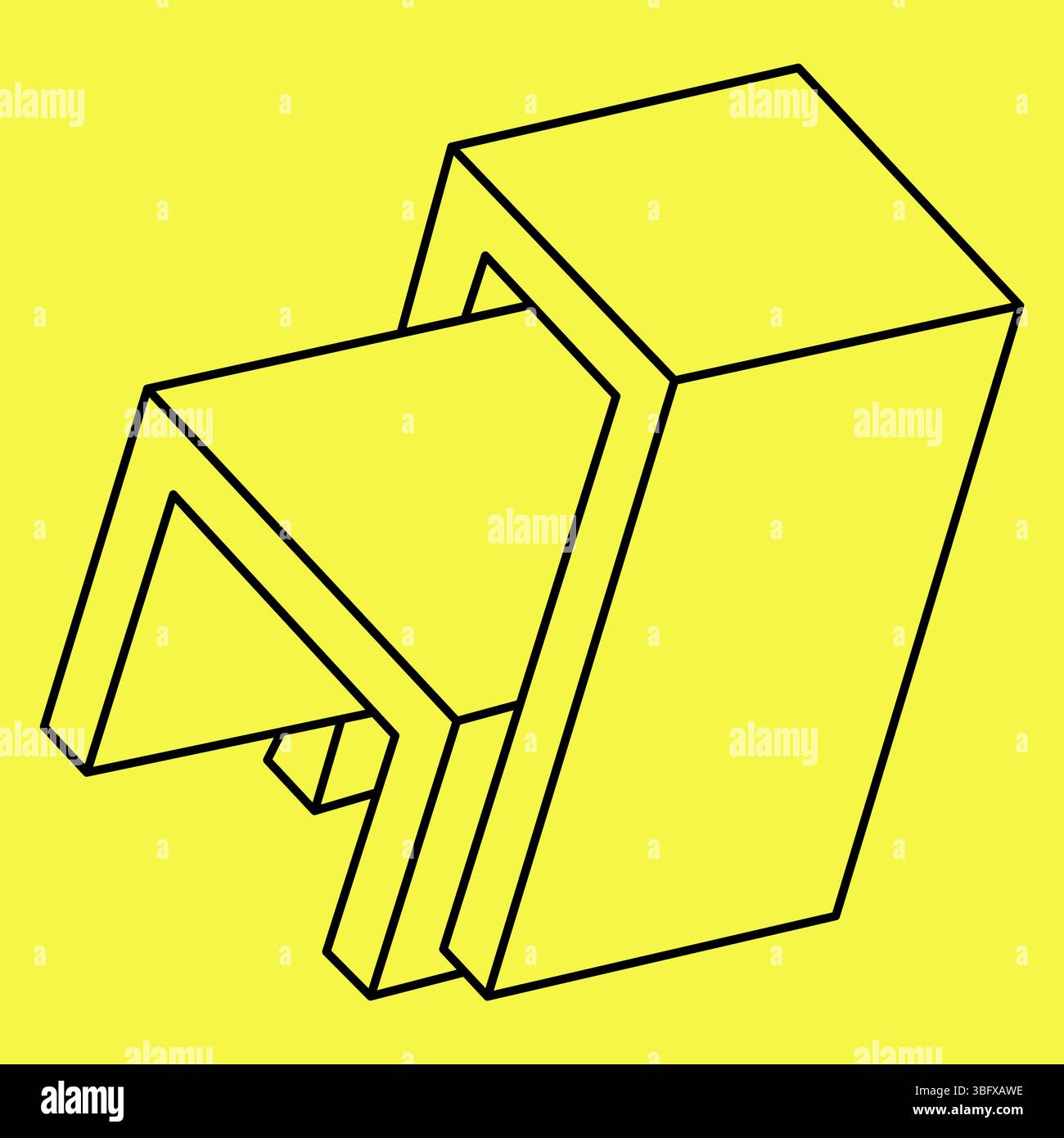 Impossible shapes. Sacred geometry. Optical illusion shape. Abstract ...