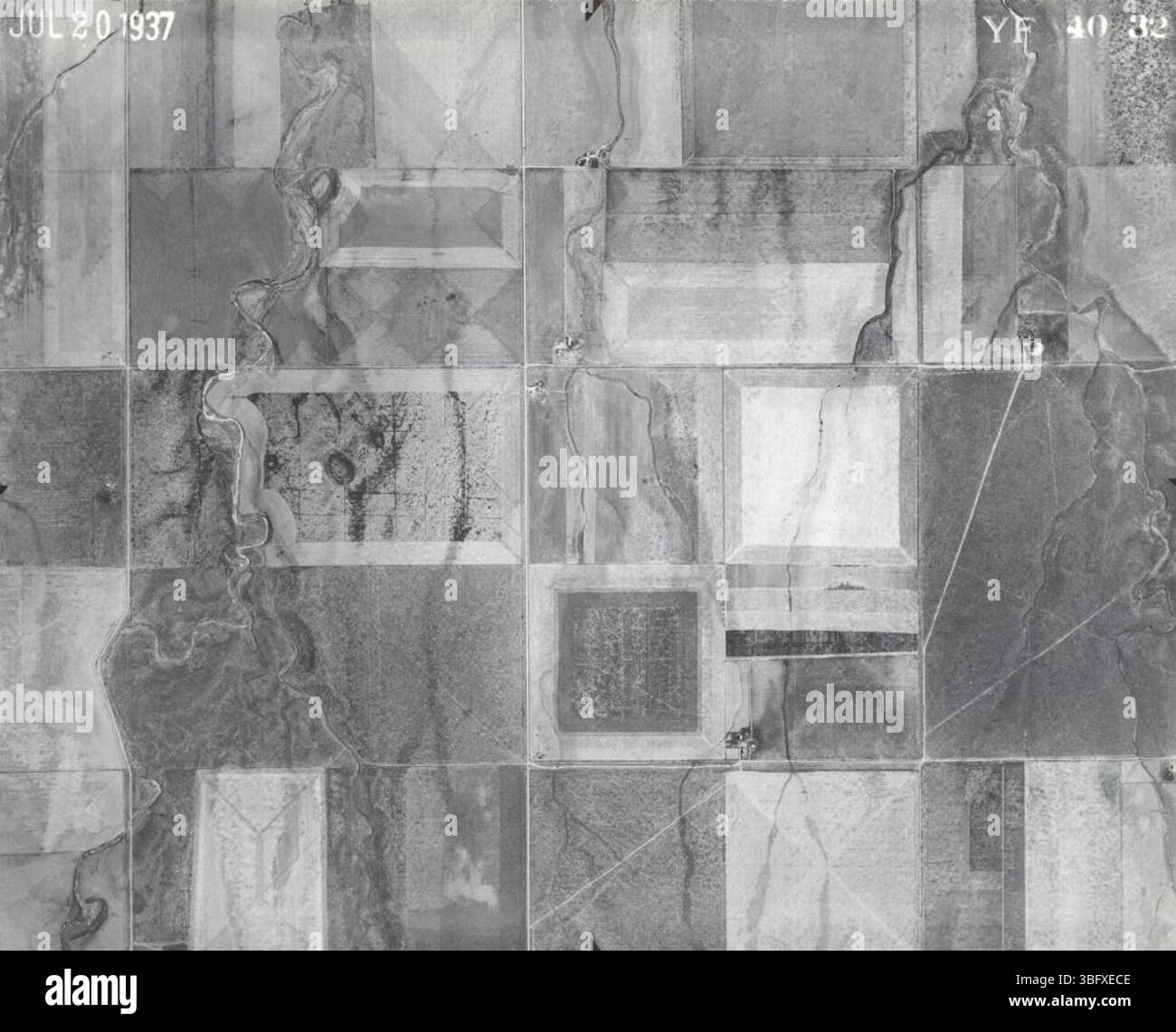YF 40-32 is a 1:20,000 scale topographic map documenting a specific ...