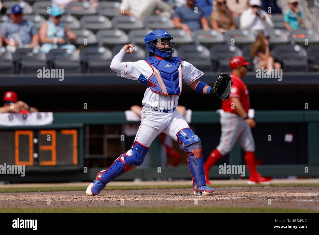 Knoxville Smokies catcher Casey Opitz (16) on defense against the ...