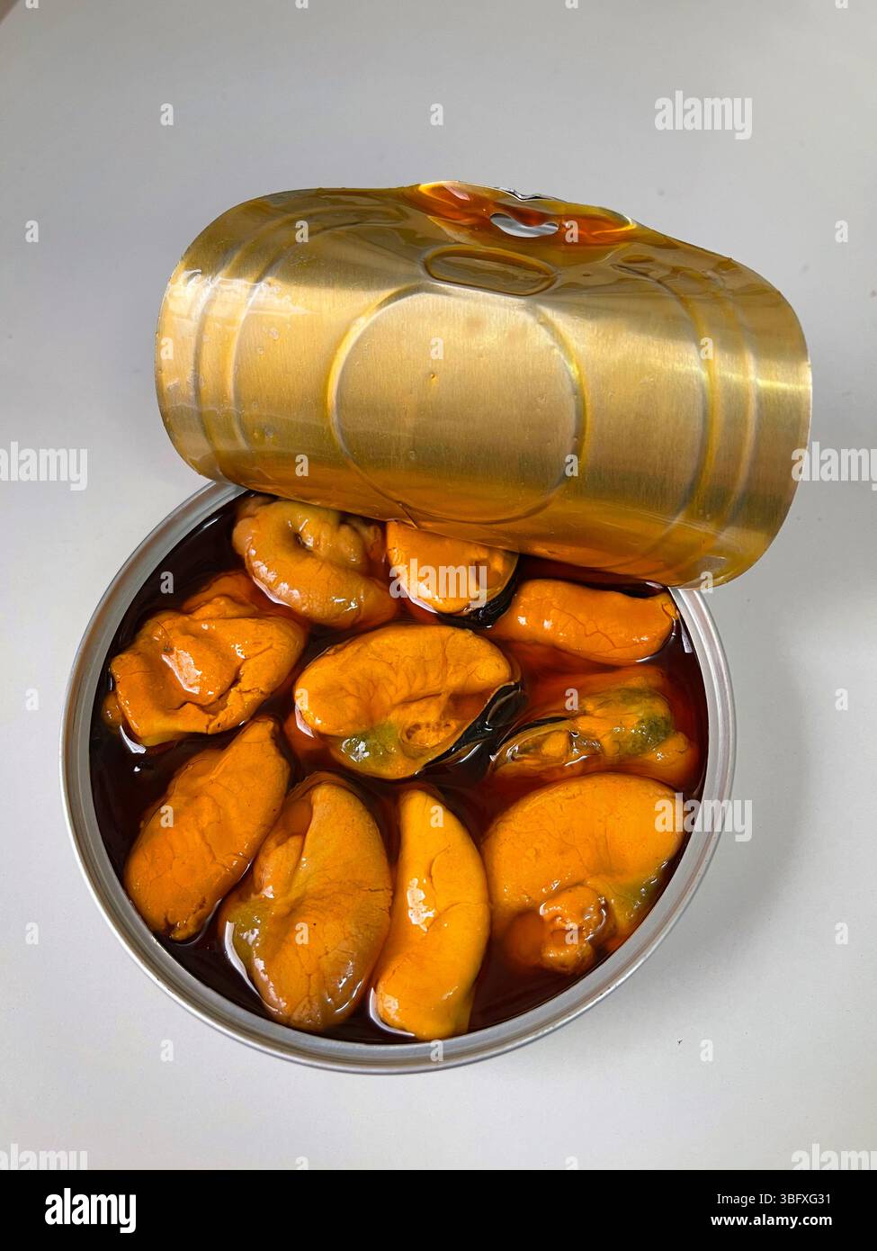 Canned mussels - Smartphone Captured Stock Image