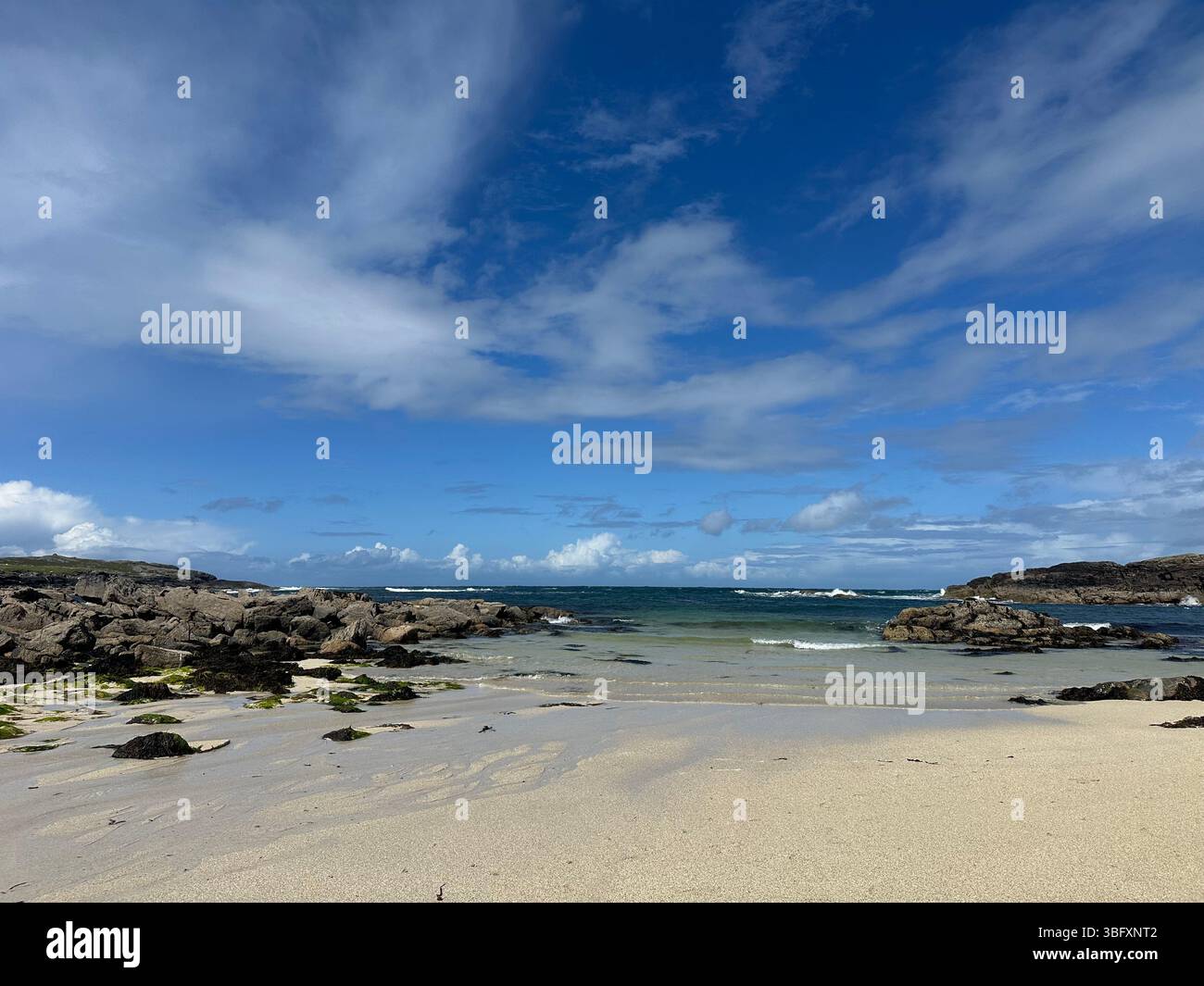 Halaman Bay at Low Tide - Smartphone Captured Stock Image
