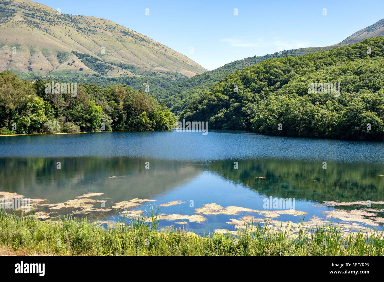 Blue Eye Lake, Krongj, Albania Stock Photo