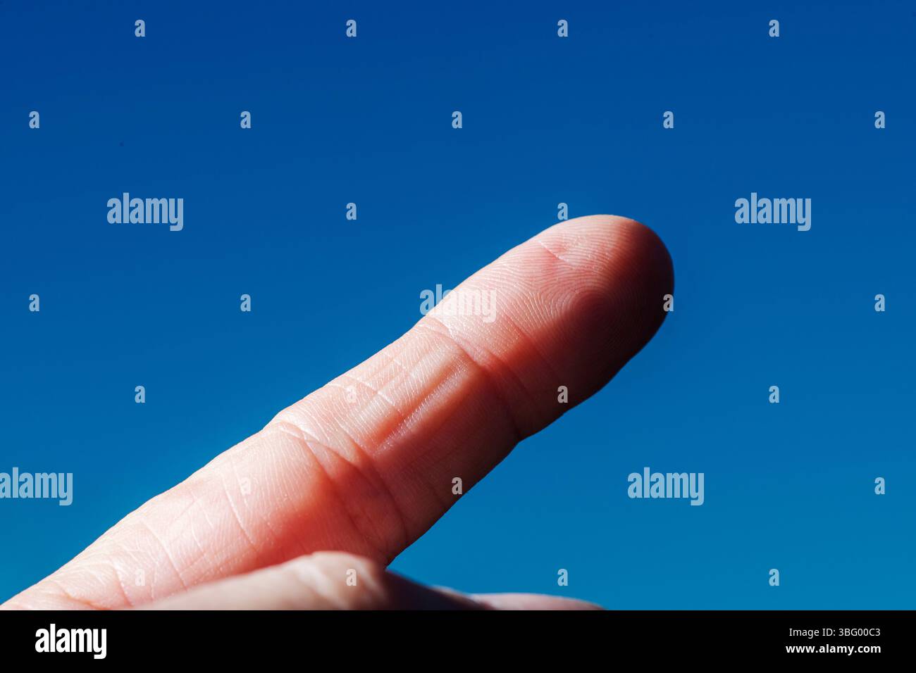 Human finger pointing upwards hi-res stock photography and images - Alamy
