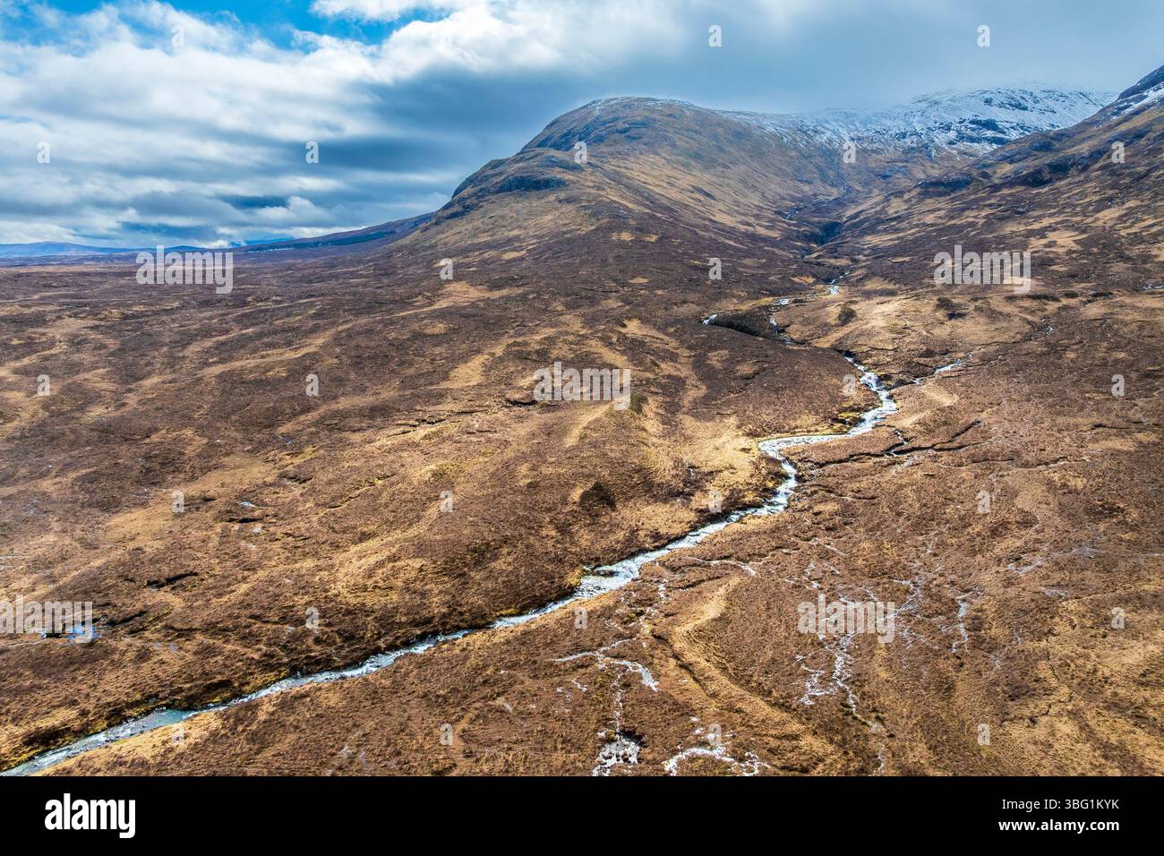 Glen Etive,United Kingdom, UK Scotland Great Britain, Highlands, British Isles Argyll and Bute Stock Photo