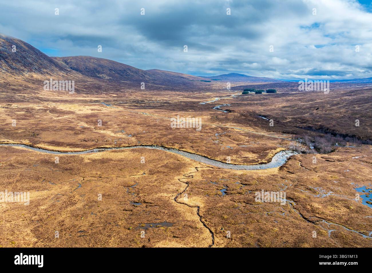 Glen Etive,United Kingdom, UK Scotland Great Britain, Highlands, British Isles Argyll and Bute Stock Photo