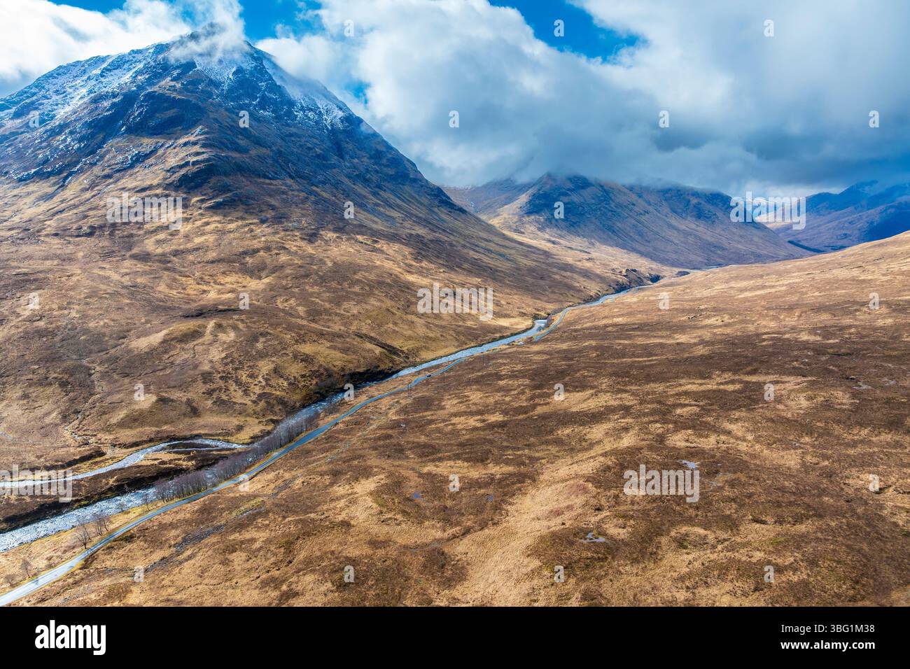 Glen Etive,United Kingdom, UK Scotland Great Britain, Highlands, British Isles Argyll and Bute Stock Photo