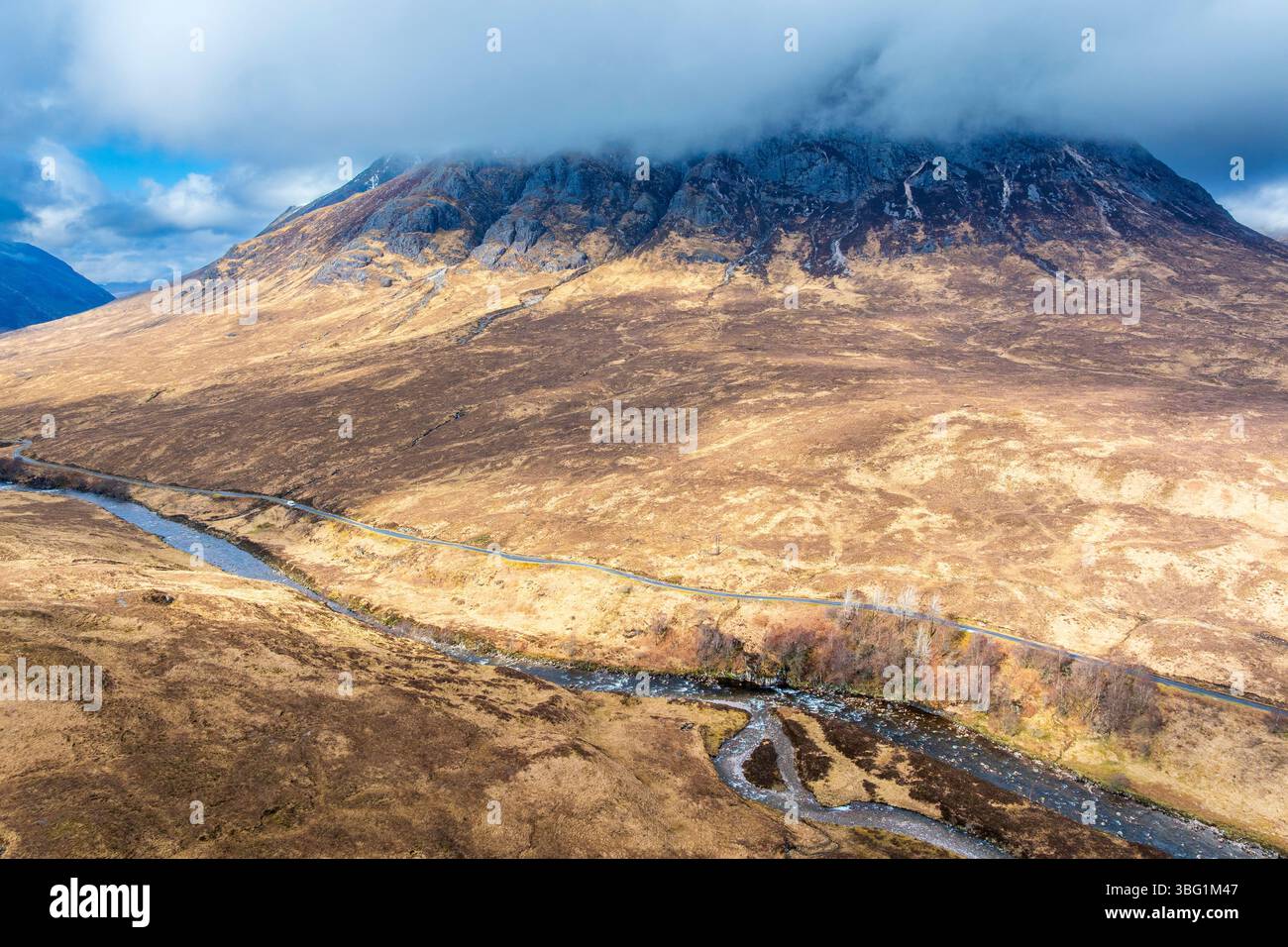 Glen Etive,United Kingdom, UK Scotland Great Britain, Highlands, British Isles Argyll and Bute Stock Photo