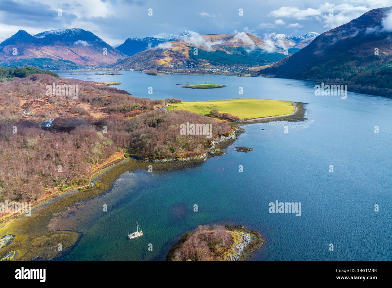 Loch Leven, United Kingdom, UK Scotland Great Britain, Highlands, British Isles Argyll and Bute Stock Photo