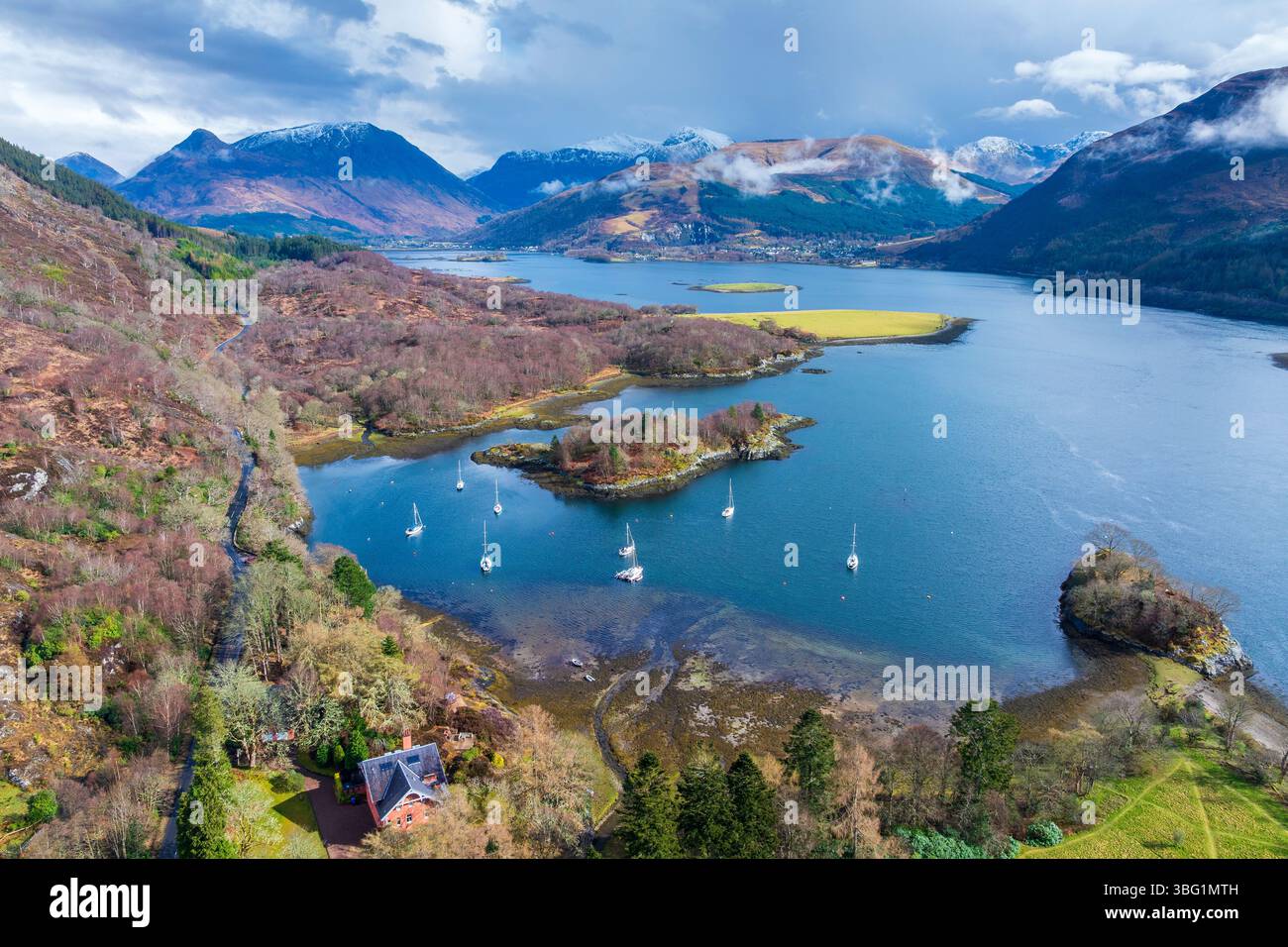Loch Leven, United Kingdom, UK Scotland Great Britain, Highlands, British Isles Argyll and Bute Stock Photo