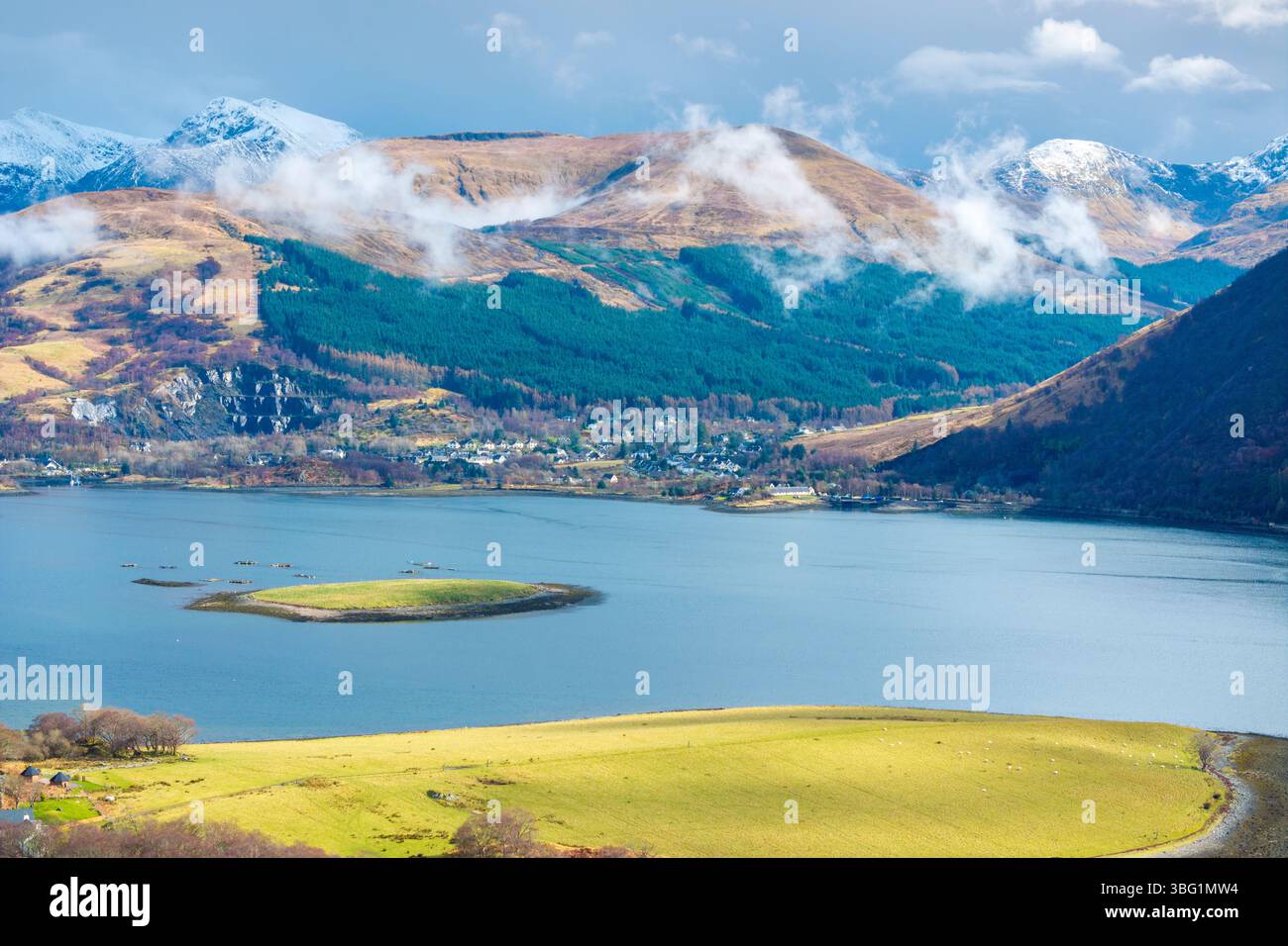 Loch Leven, United Kingdom, UK Scotland Great Britain, Highlands, British Isles Argyll and Bute Stock Photo