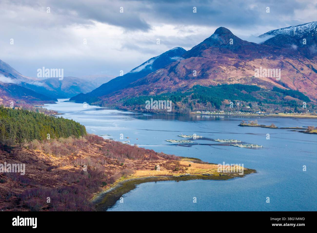 Loch Leven, United Kingdom, UK Scotland Great Britain, Highlands, British Isles Argyll and Bute Stock Photo