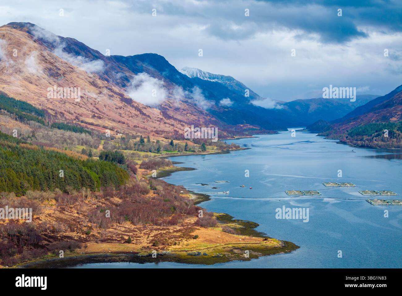 Loch Leven, United Kingdom, UK Scotland Great Britain, Highlands, British Isles Argyll and Bute Stock Photo