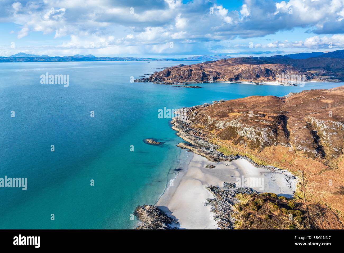 United Kingdom, UK Scotland Great Britain, Atlantic ocean, Highlands, British Isles, UK, United Kingdom Highland Camusdarach Beach Stock Photo