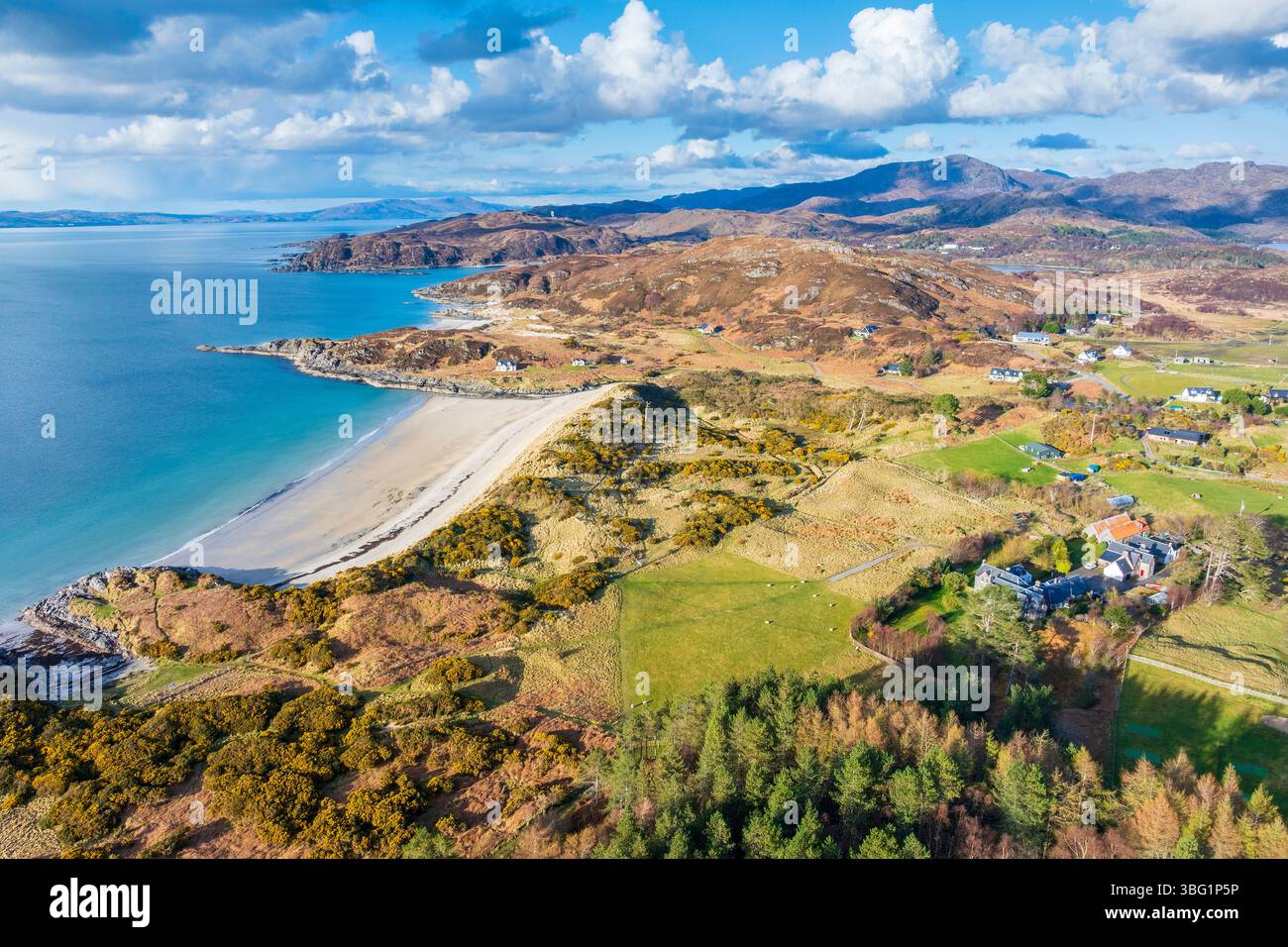 United Kingdom, UK Scotland Great Britain, Atlantic ocean, Highlands, British Isles, UK, United Kingdom Highland Camusdarach Beach Stock Photo