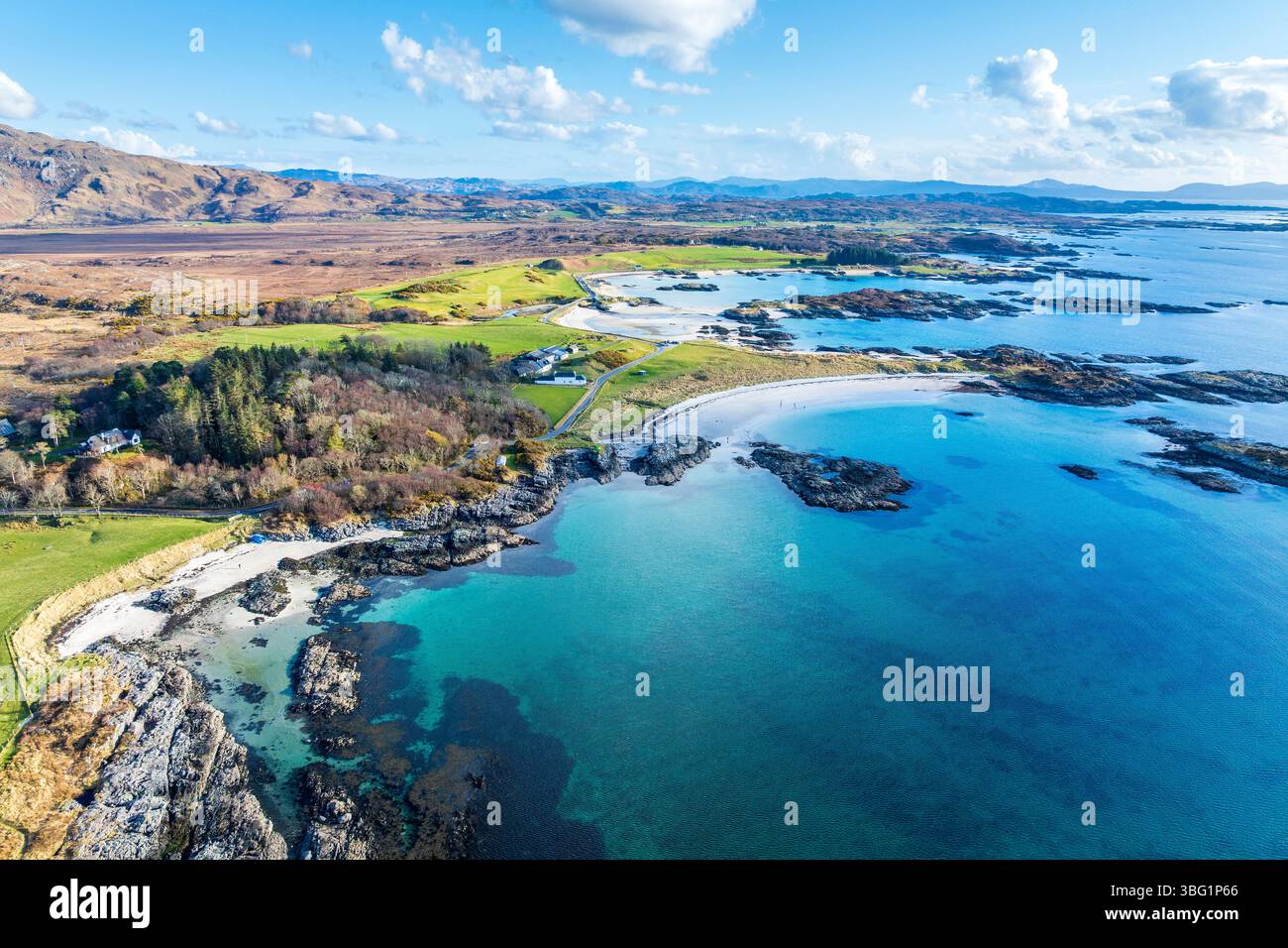United Kingdom, UK Scotland Great Britain, Atlantic ocean, Highlands, British Isles, UK, United Kingdom Highland Camusdarach Beach Stock Photo