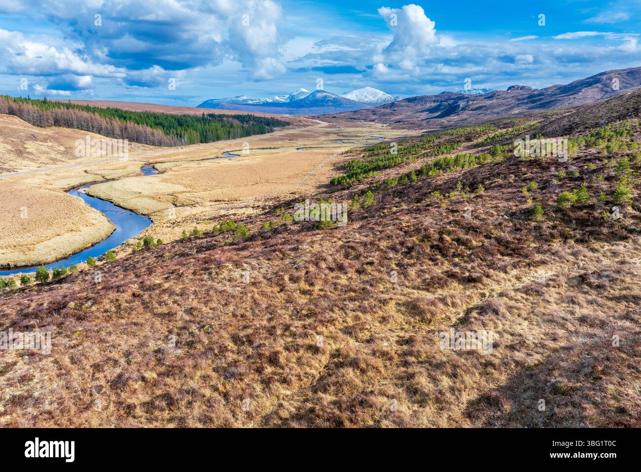 United Kingdom, UK Scotland Great Britain, Highlands, Wester Ross, British Isles, UK, United Kingdom Highland Dundonnell River Stock Photo