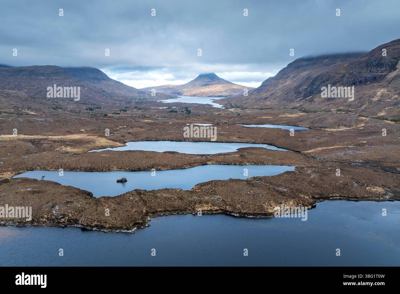 United Kingdom, UK Scotland Great Britain, Highlands, Wester Ross, British Isles, UK, United Kingdom Highland Lochanan Dubha Stock Photo