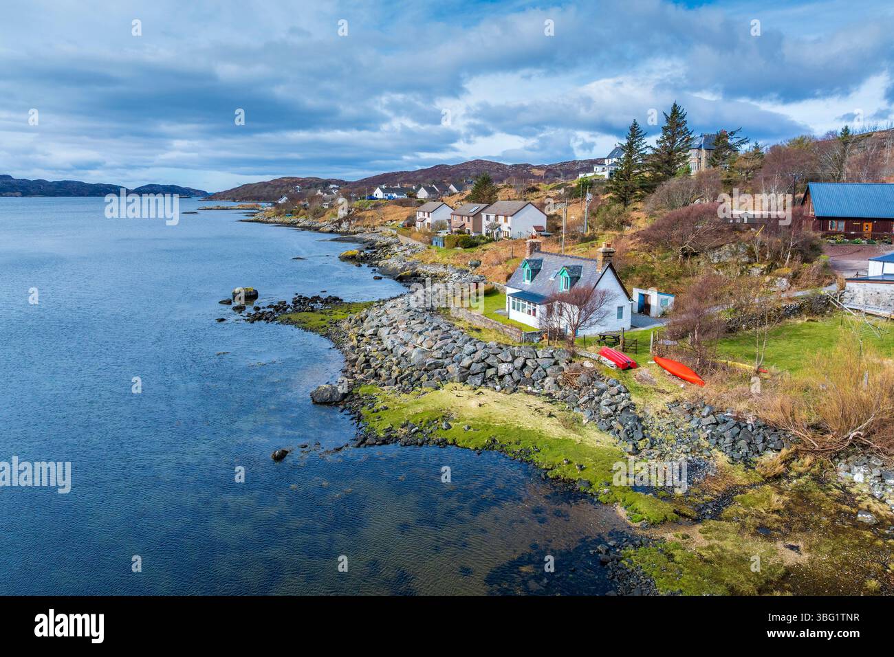 United Kingdom, UK Scotland Great Britain, Highlands, British Isles, UK, United Kingdom Highland Sutherland Lochinver Stock Photo