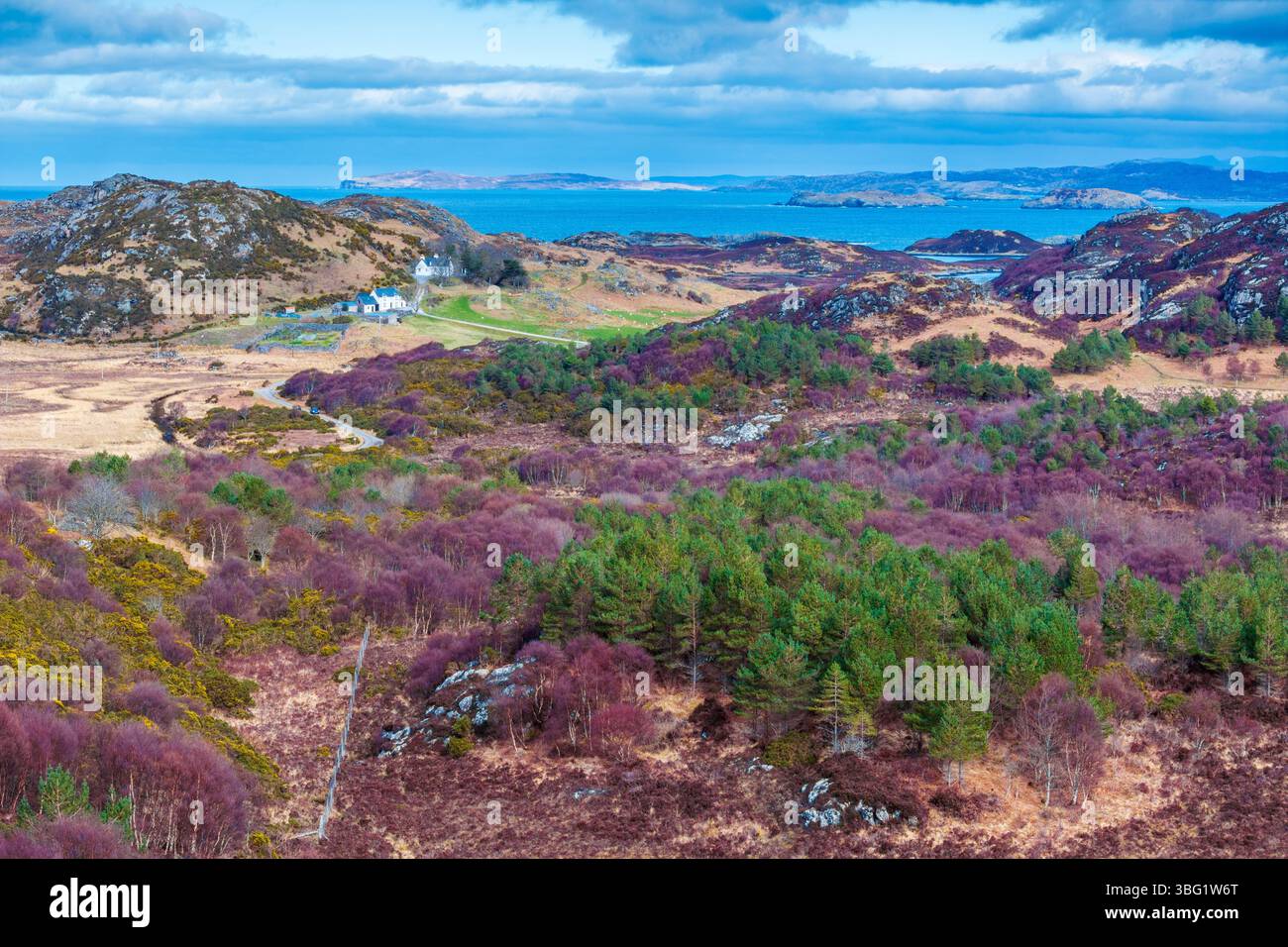 United Kingdom, UK Scotland Great Britain, Highlands, British Isles, UK, United Kingdom Highland Sutherland Oldany Giver Stock Photo
