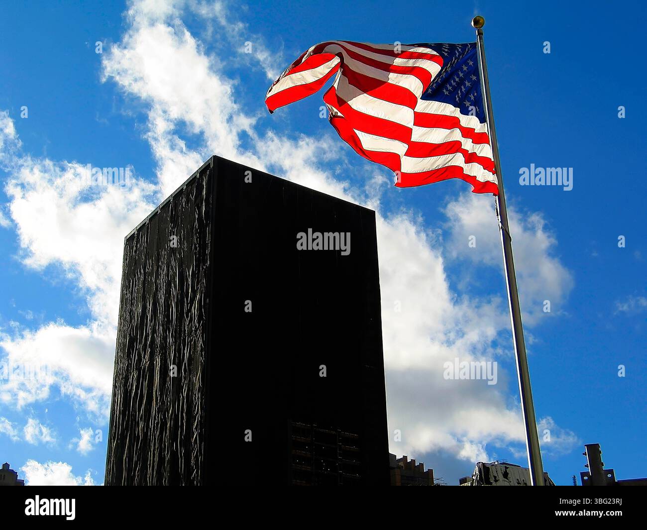 Ground Zero in 2003 reveals the aftermath of 9/11—rubble, cranes, and ...