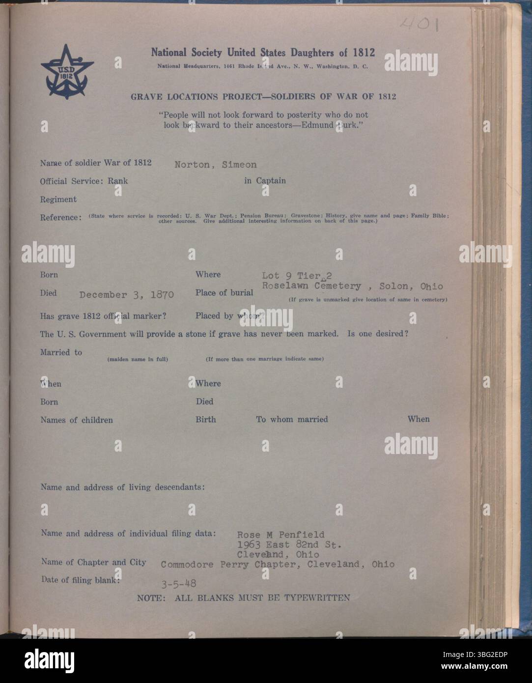 This resource catalogues the burial sites of Ohio soldiers who fought