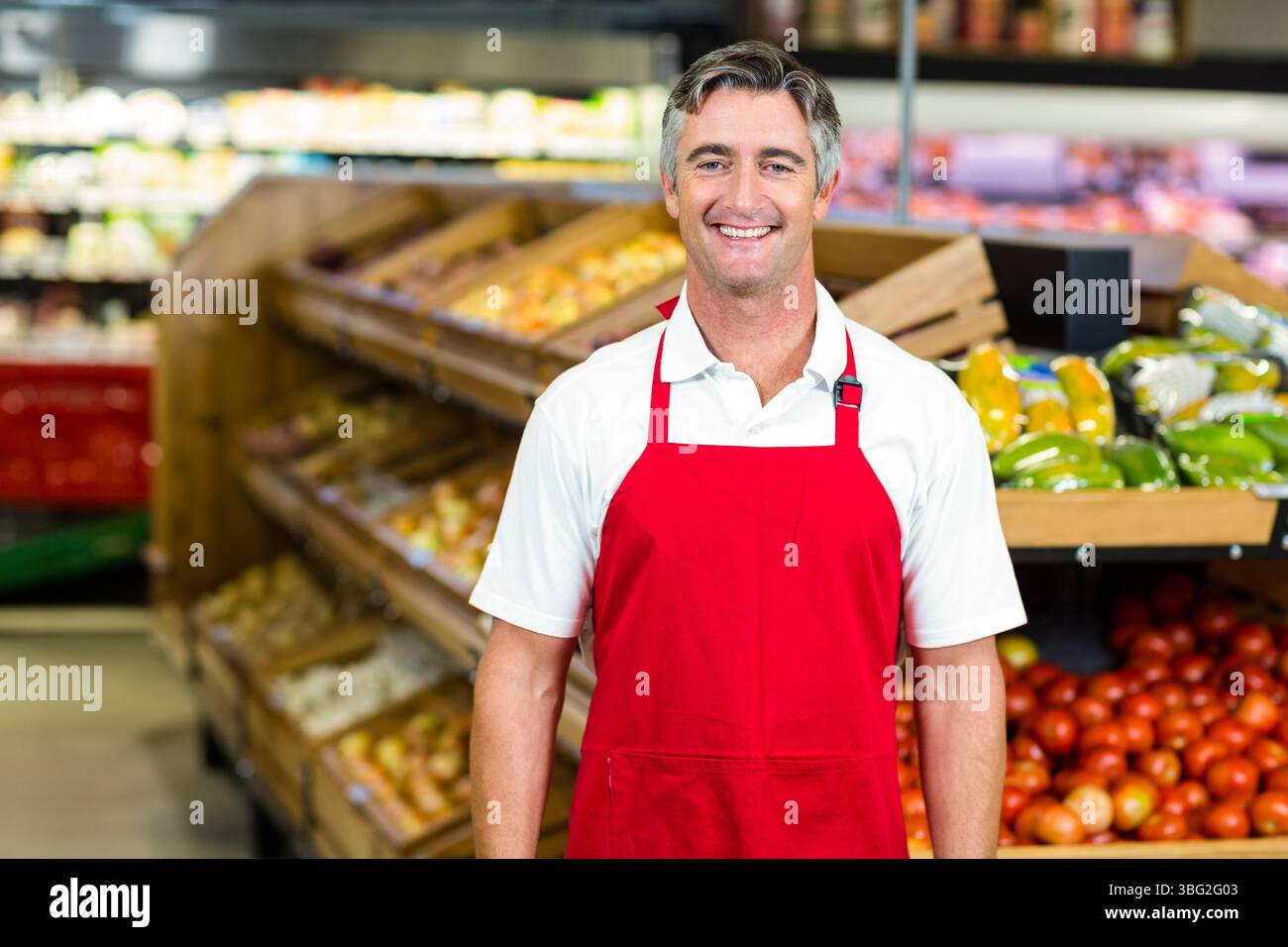 Store Employee Store employee wearing uniform hi-res stock photography and images - Alamy