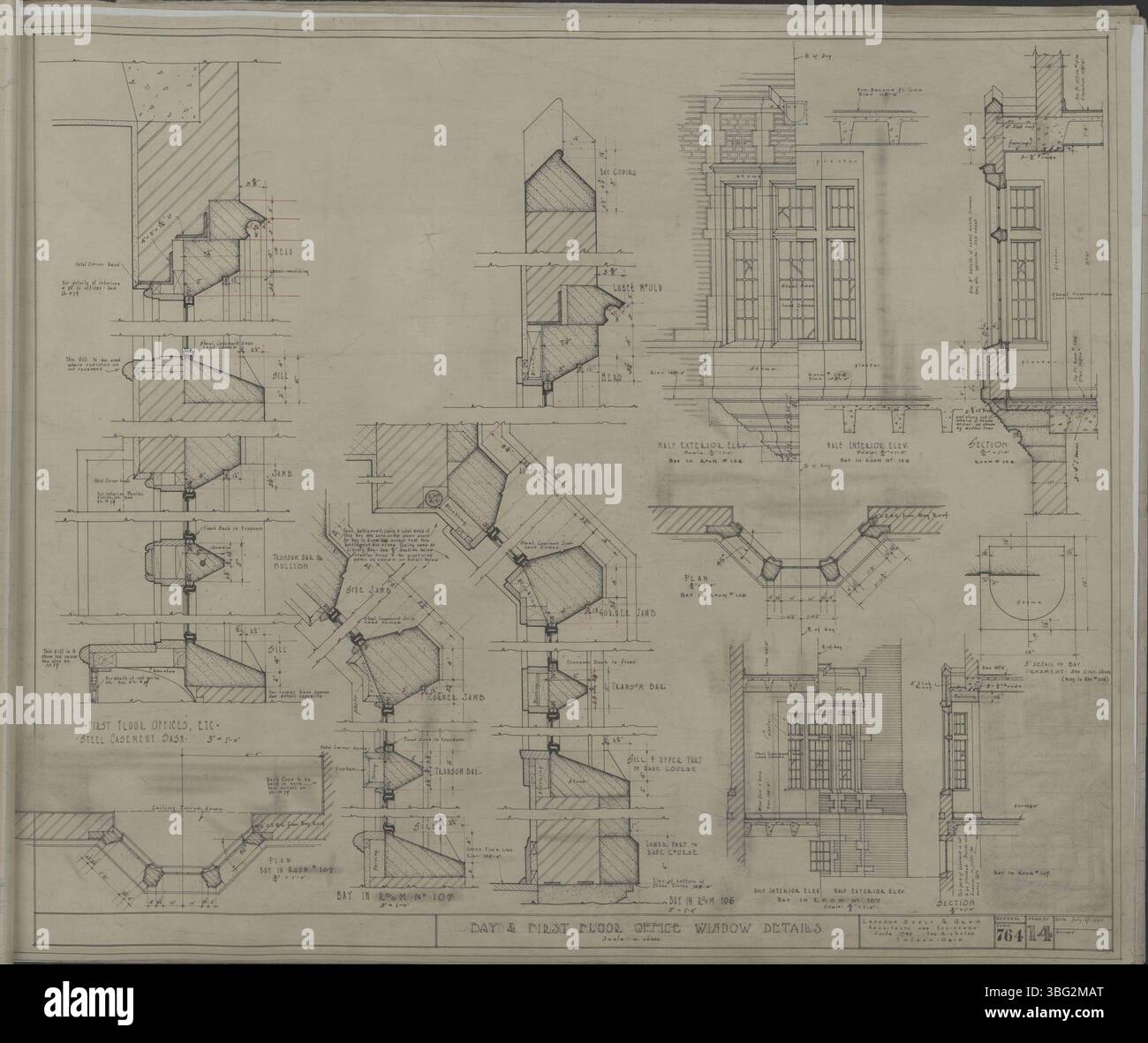 Architectural drawings for the Marsh Foundation Administration Building ...