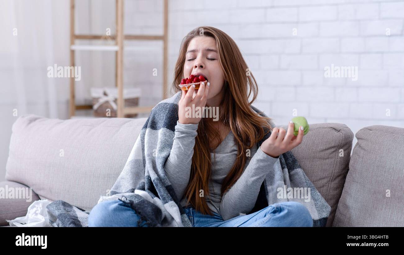 Sweets Sad Sad young lady coping hi-res stock photography and images - Alamy