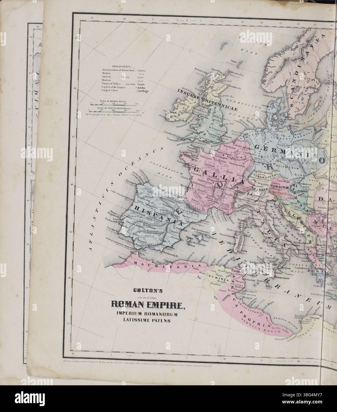 Mid 1800s map hi-res stock photography and images - Alamy