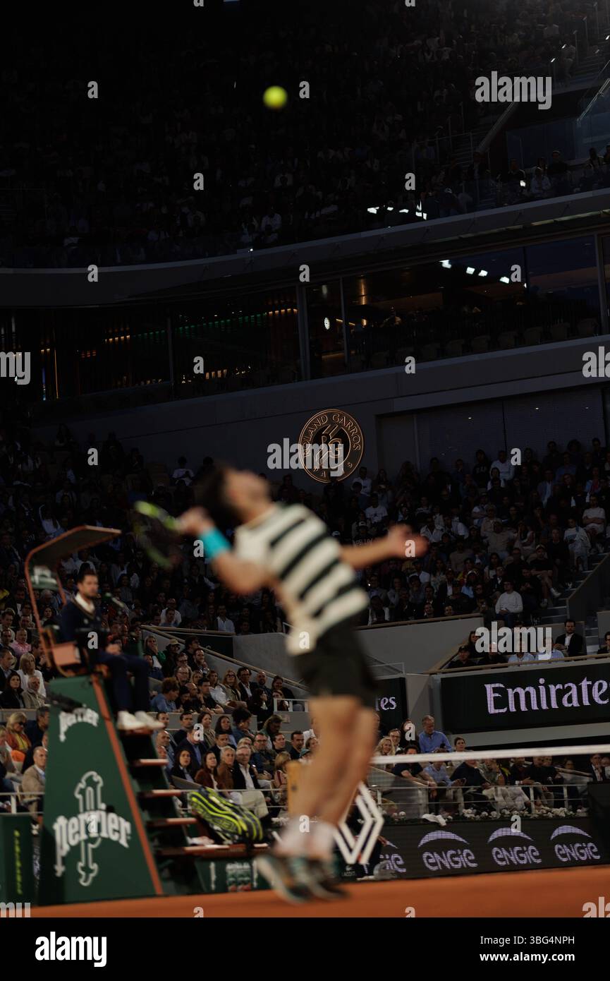 Carlos Alcaraz of Spain during the RolandGarros 2025, French Open