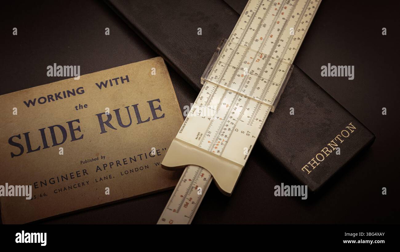 Slide Rule and instruction manual, from my university days, maths ...