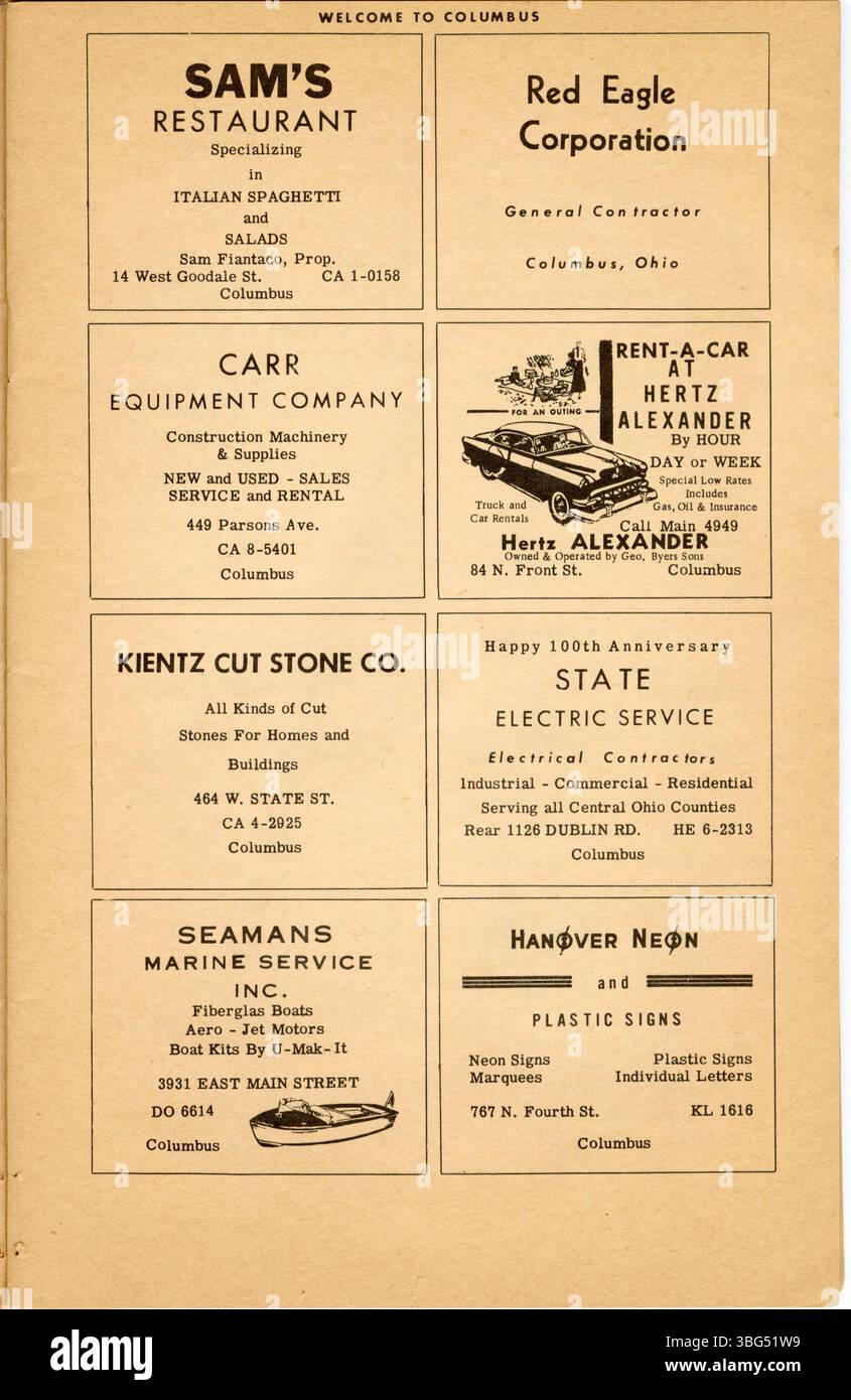 Page 14 of the 1954 Ohio State Fair Race Program includes details about ...