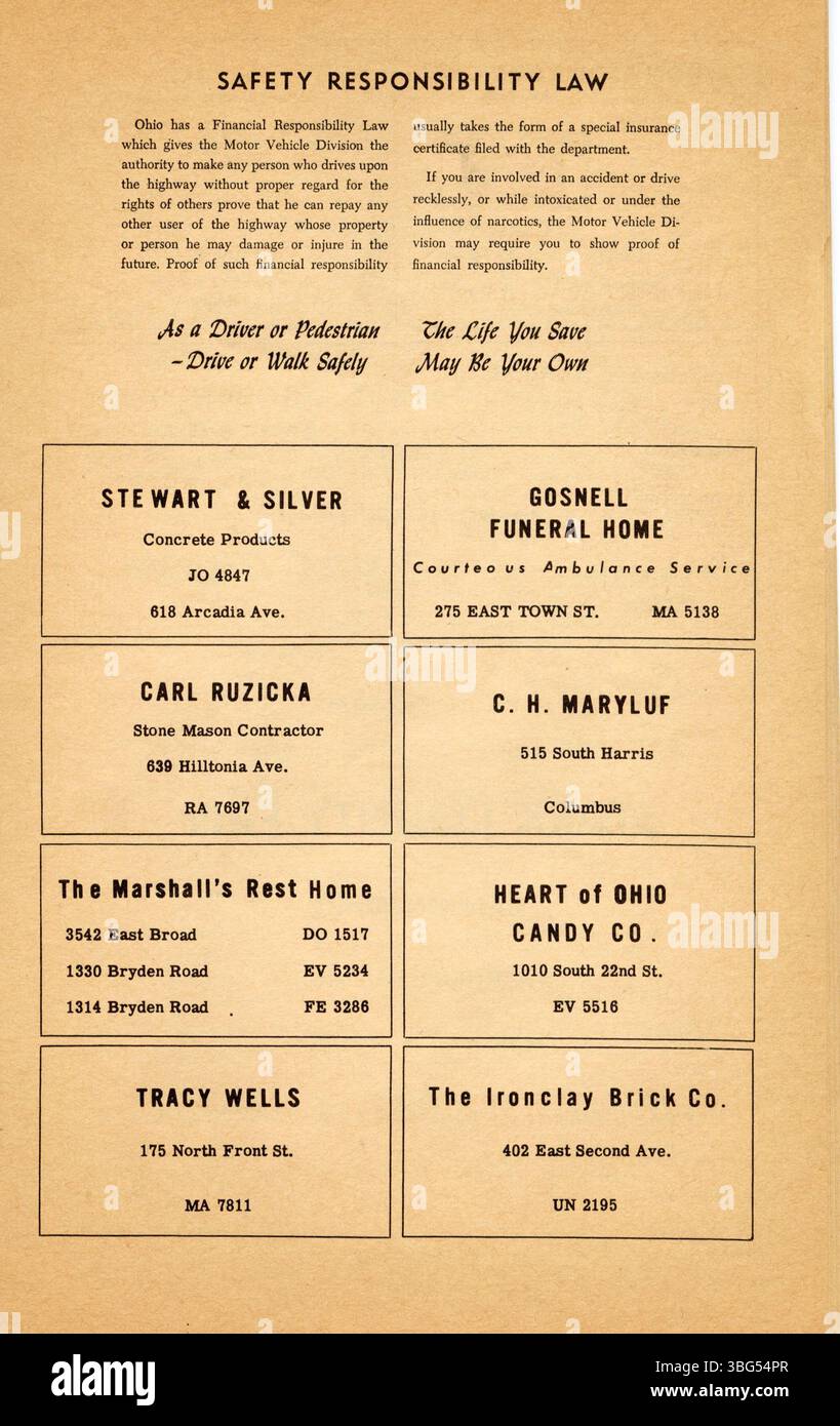 The 1954 Ohio State Fair race program from August 27 to September 3 ...