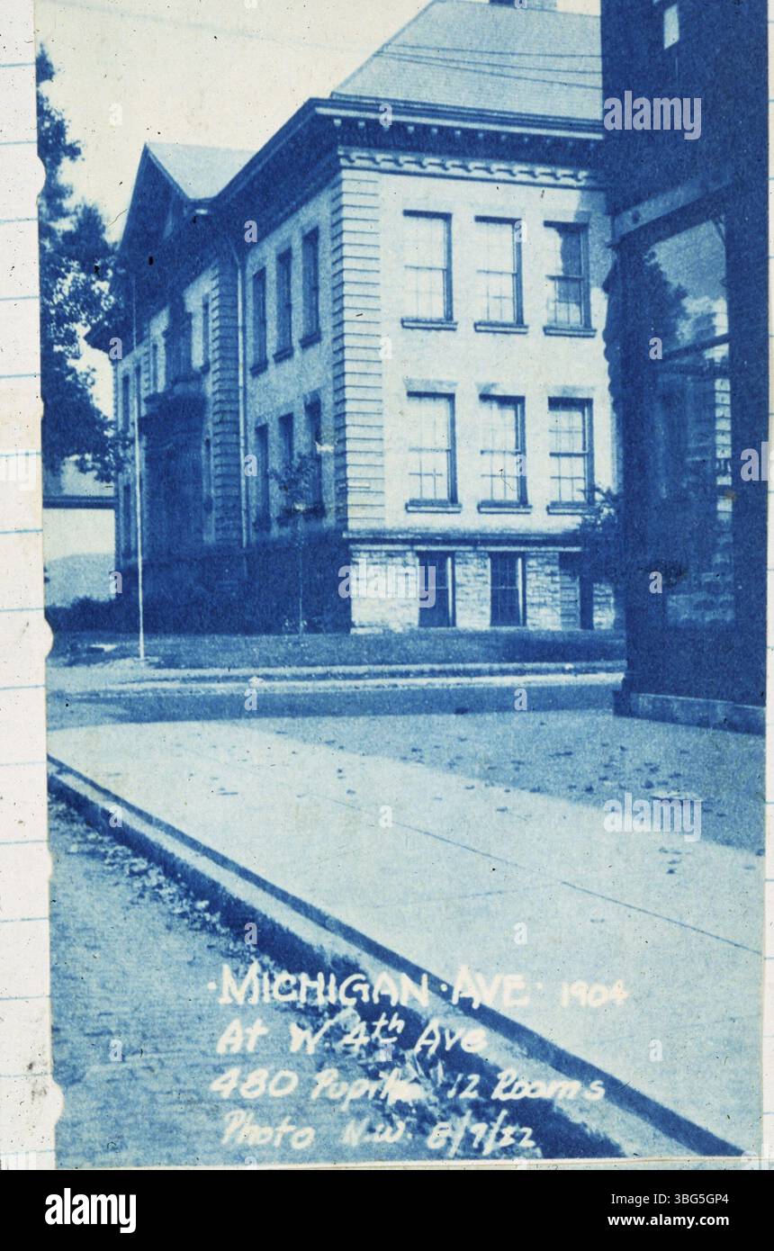 Michigan Avenue Elementary School, built in 1904 and opened in 1905 ...
