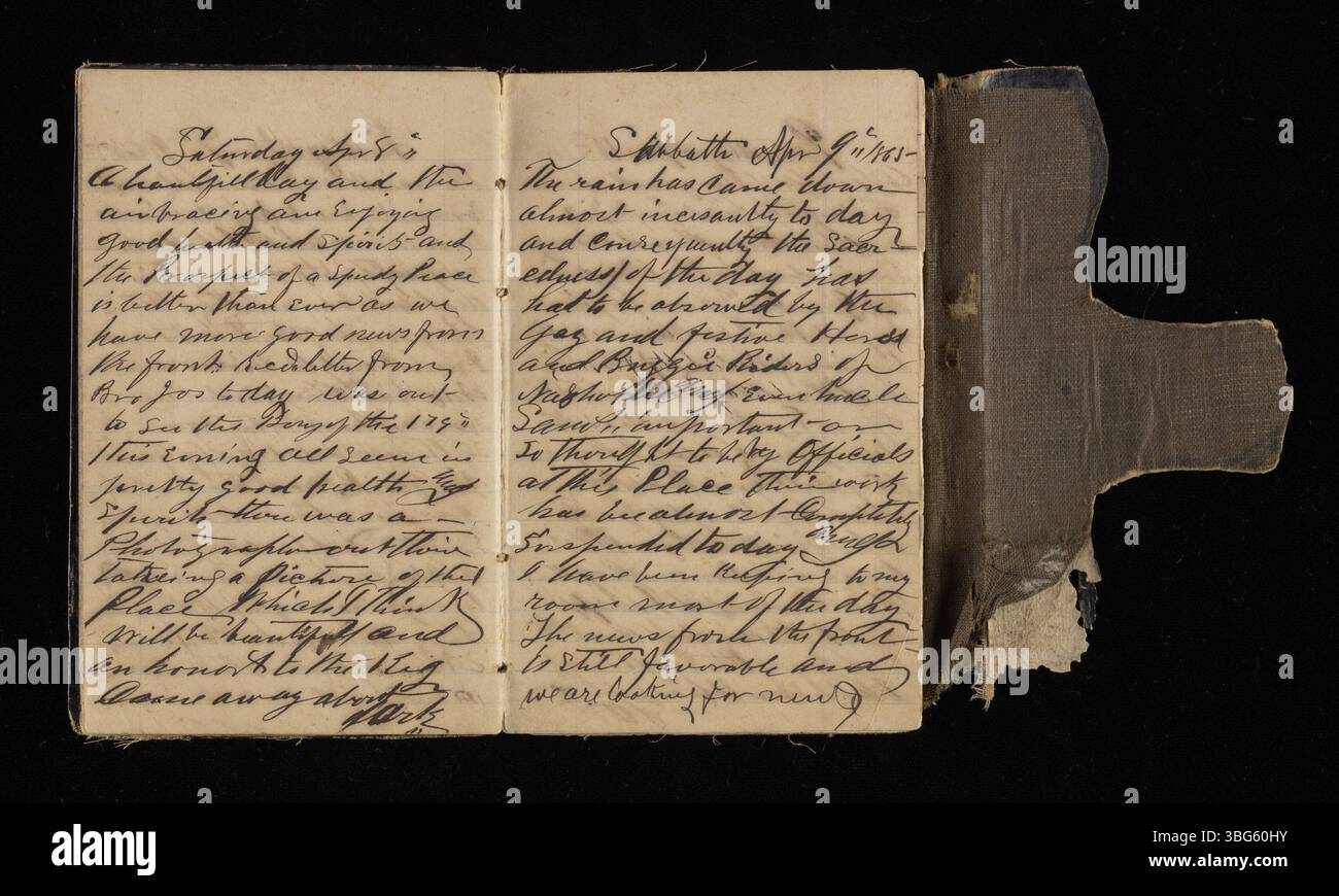 Jacob Wickerham’s diary and account book from March 18 to June 24, 1865 ...