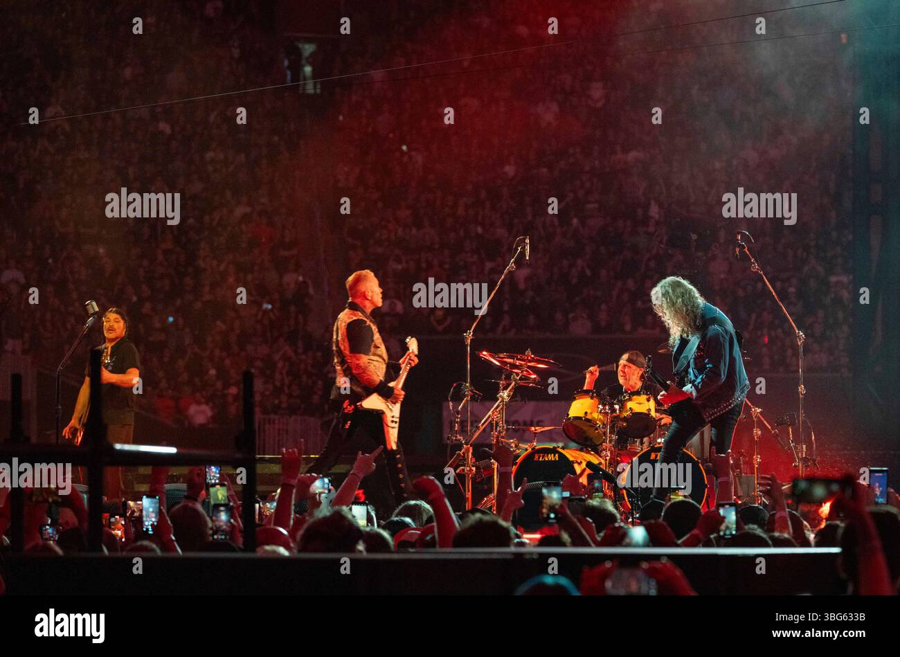 Metallica performs during the M72 World Tour on Tuesday, June 3, 2025