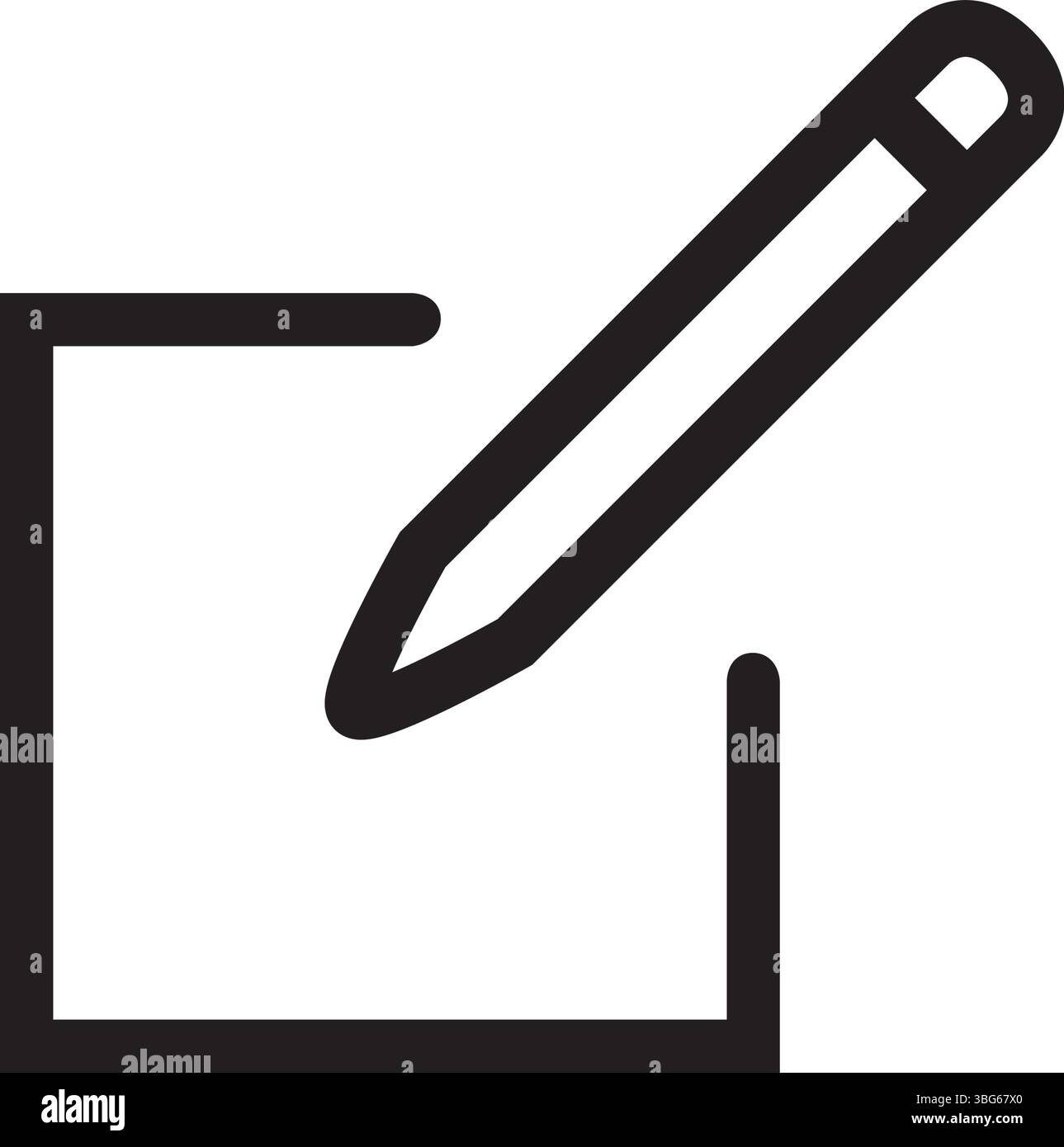 edit icon. icon related to basic web and UI. suitable for web site, app, user interfaces, printable etc. line icon style. simple vector design editabl Stock Vector