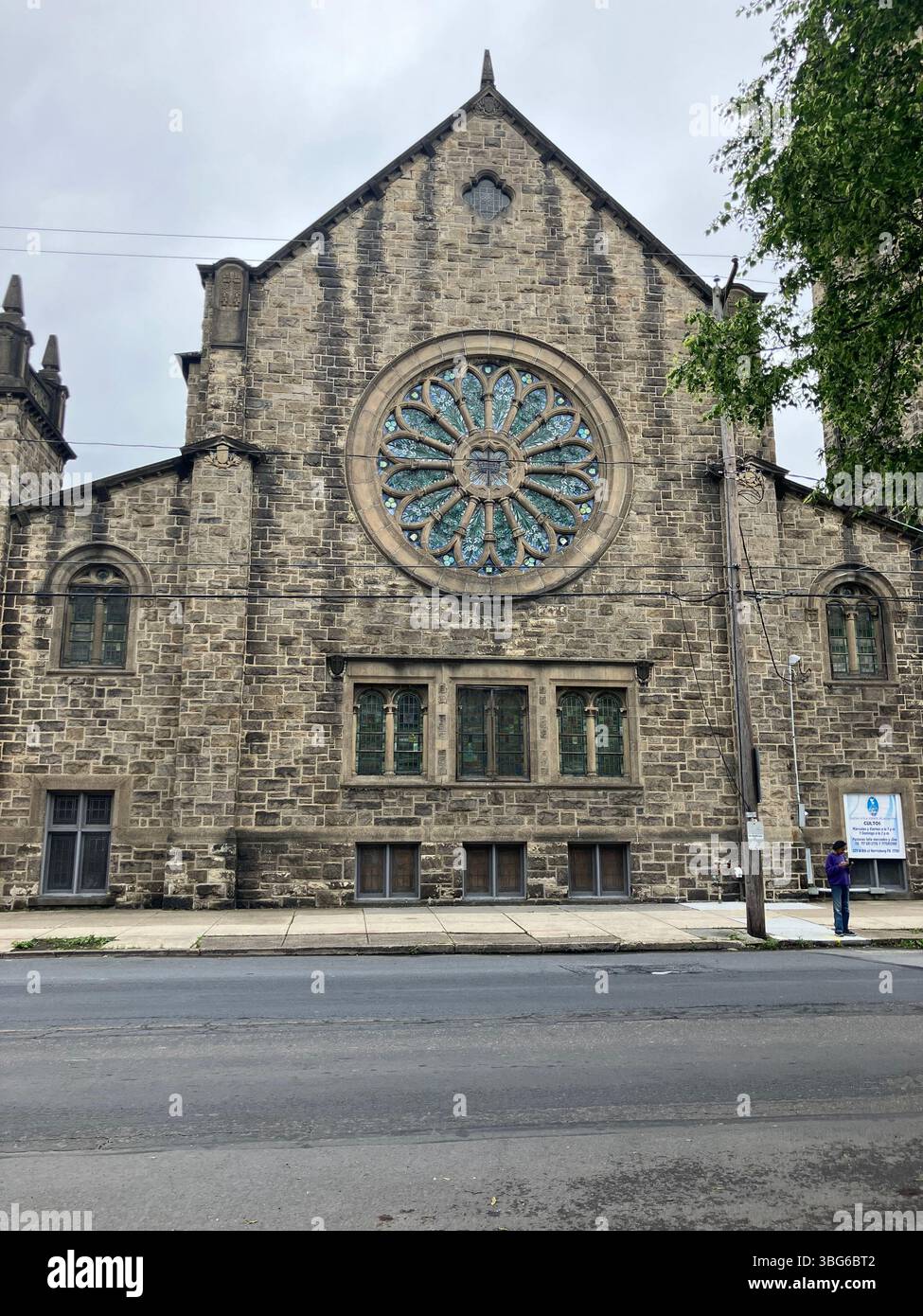 Gothic Style Church of Harrsiburg - Smartphone Captured Stock Image